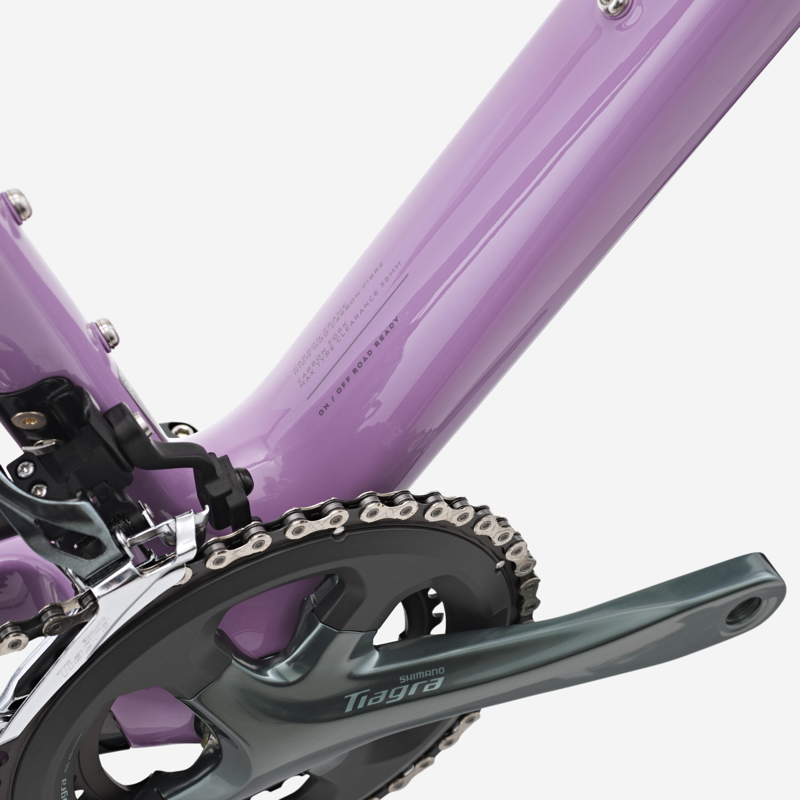 Vélo de route carbone Shimano Tiagra 2x10v, EDR CF violet – Image 10