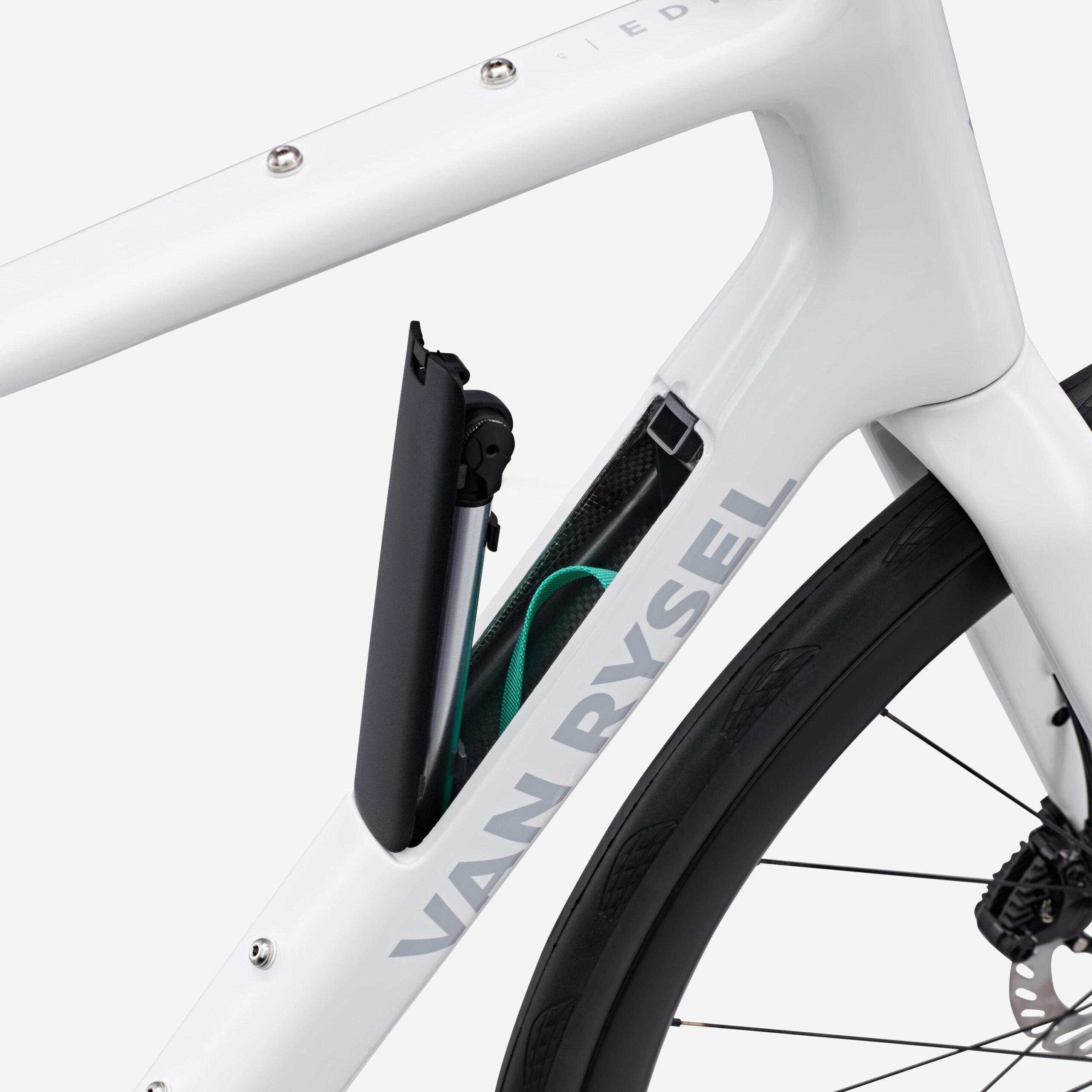 Vélo de route carbone Shimano 105 2x12v, EDR CF blanc – Image 7