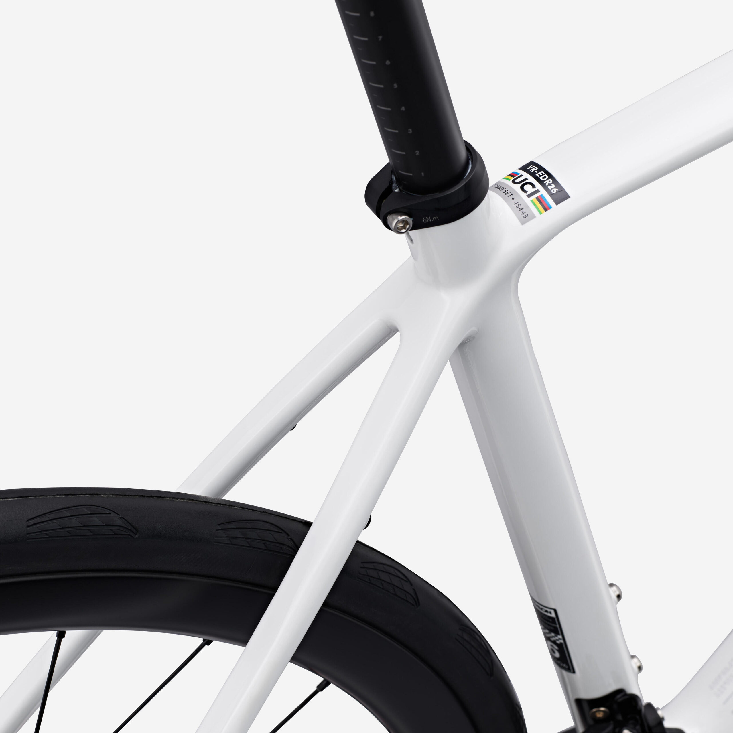Vélo de route carbone Shimano 105 2x12v, EDR CF blanc – Image 10