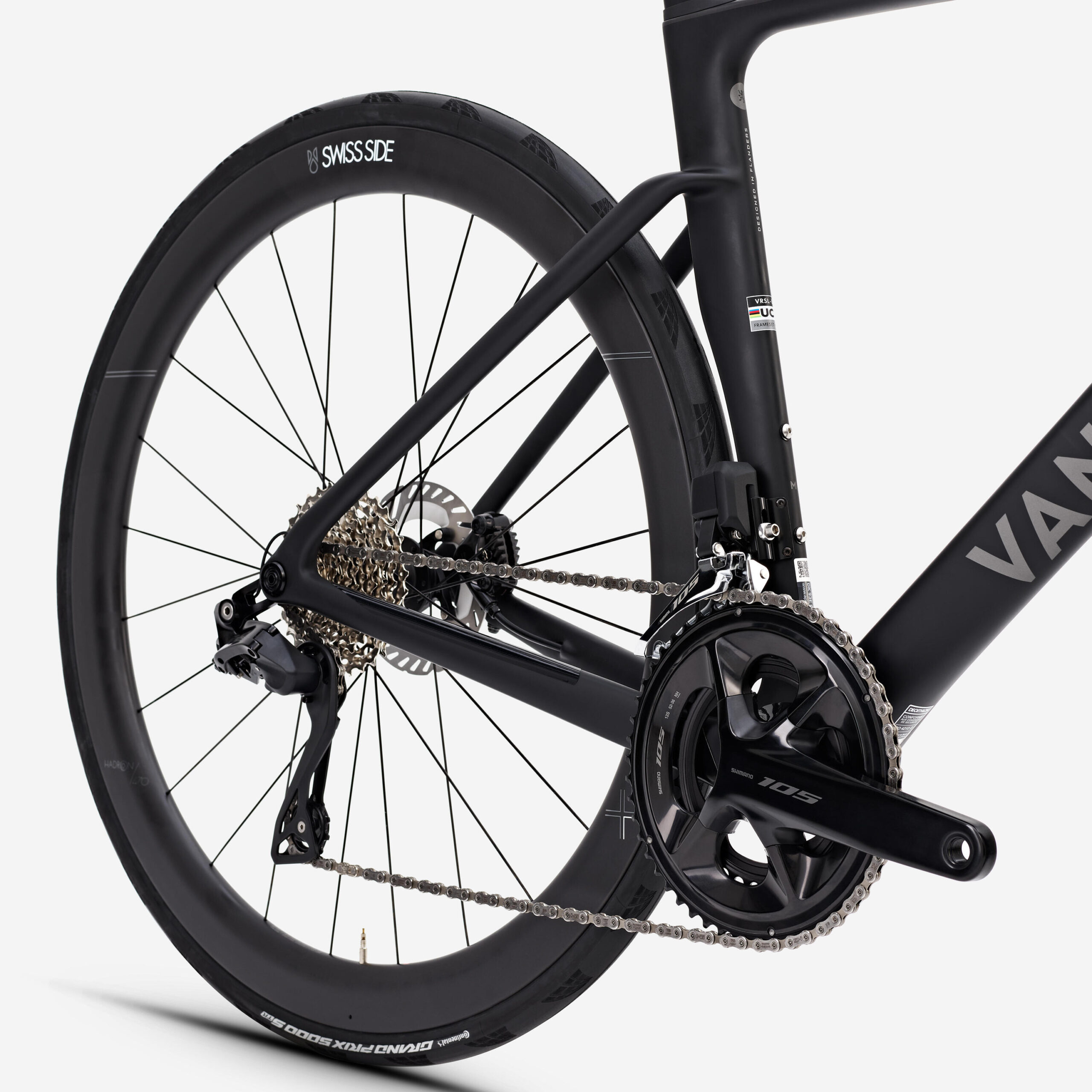 Vélo de route Shimano 105 Di2 2x12v capteur de puissance, RCR noir – Image 2