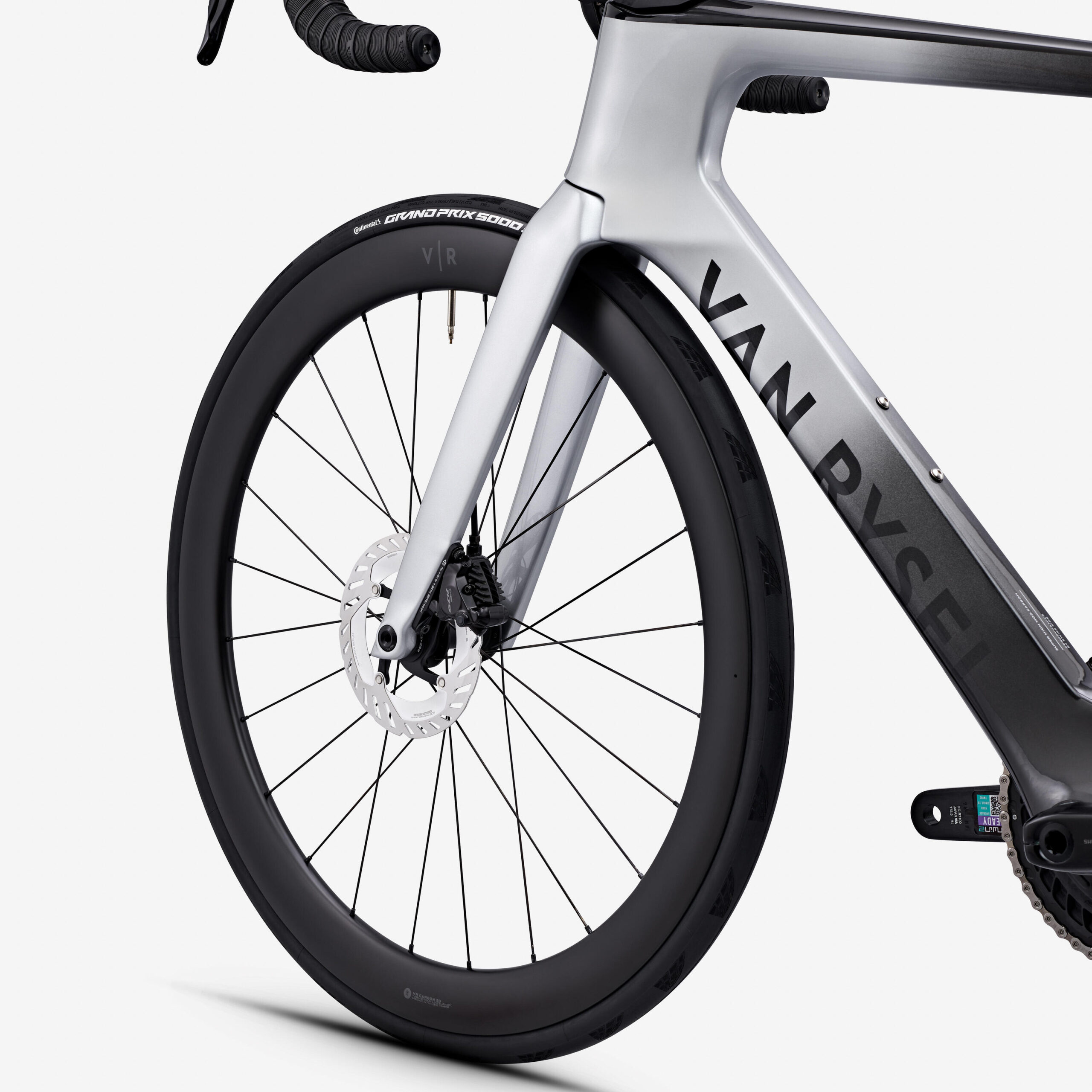 Velo de route Shimano 105 Di2 12V capteur de puissance, RCR-F Pro Gris – Image 5