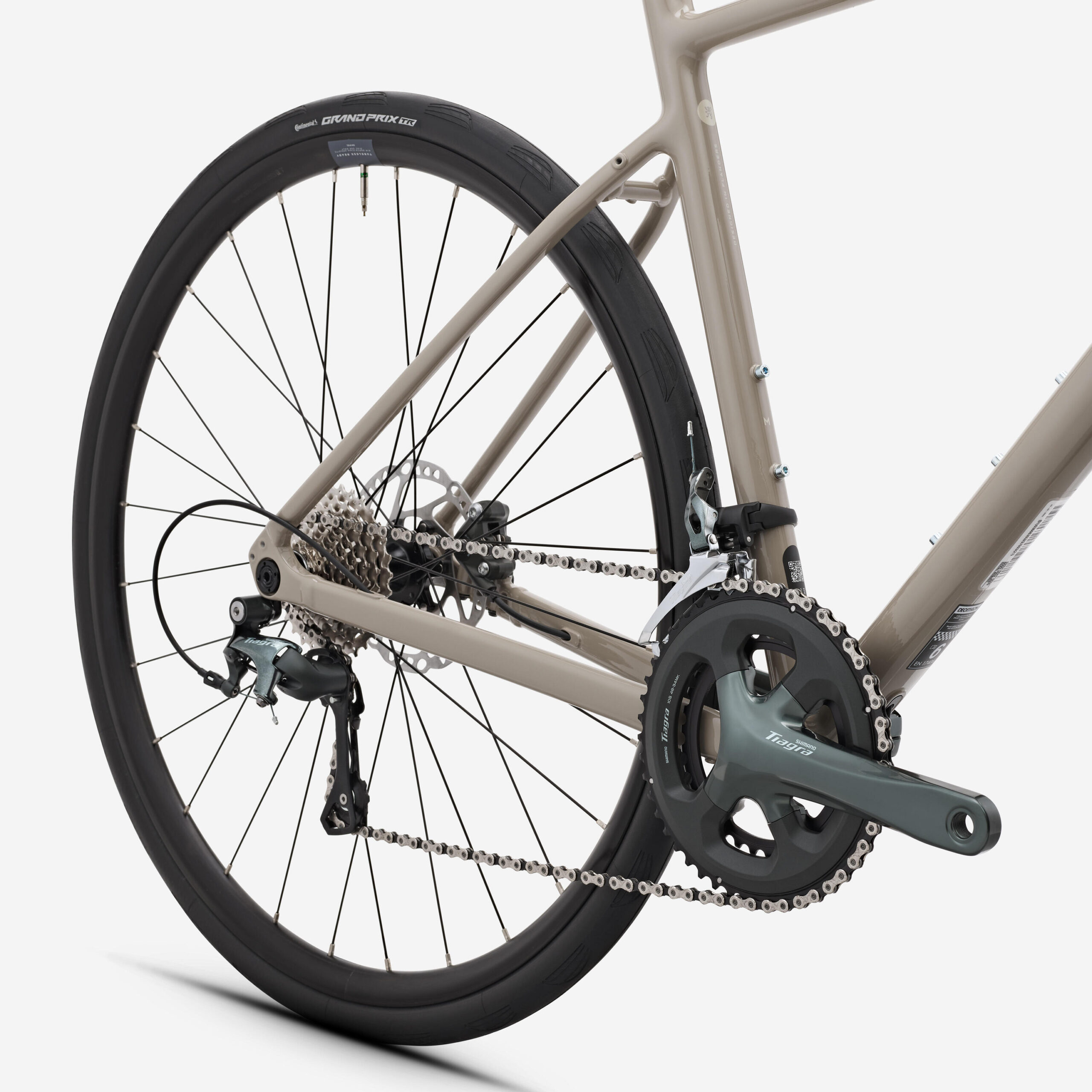 Vélo de route Shimano Tiagra 2x10v, EDR AF2 Beige – Image 2