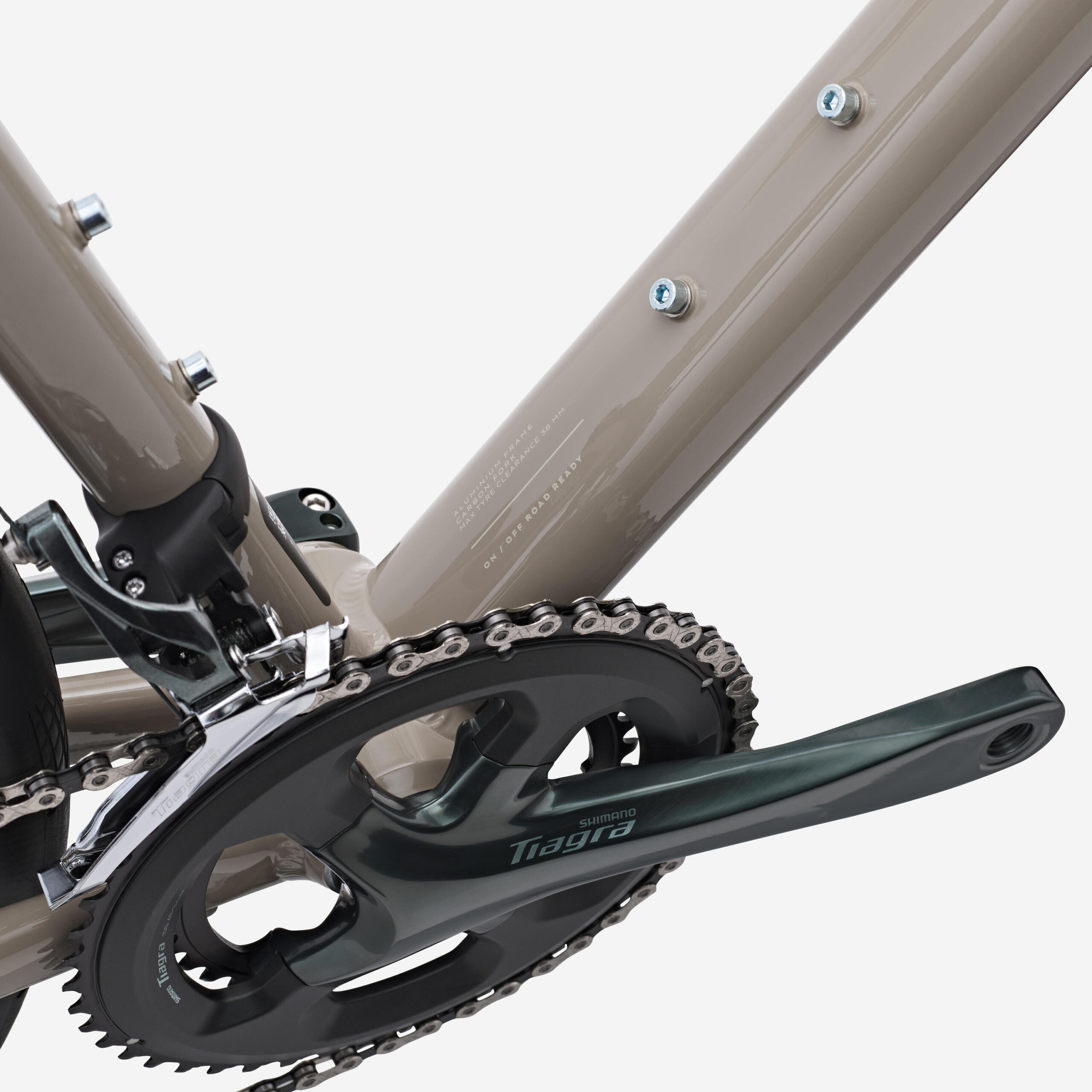 Vélo de route Shimano Tiagra 2x10v, EDR AF2 Beige – Image 7