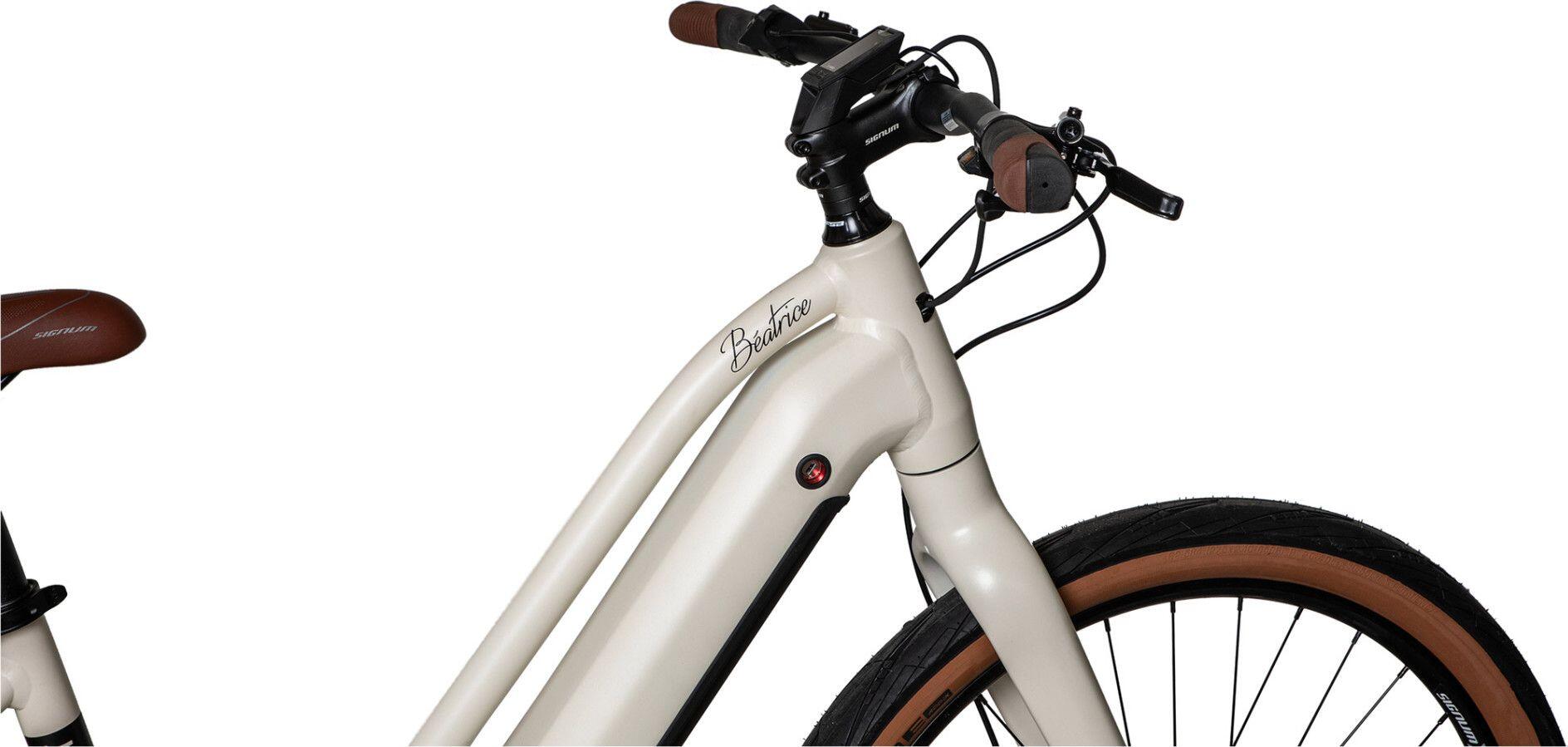 Vélo Fitness Électrique Bicyklet Béatrice Shimano Altus 9V 500 Wh 27.5'' Blanc – Image 4