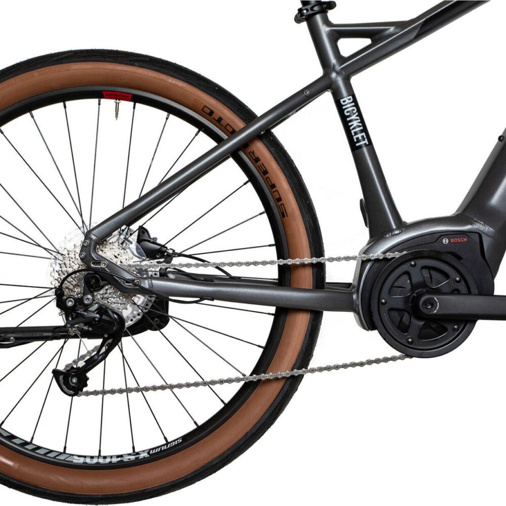 Vélo Fitness Électrique Bicyklet Gabriel Shimano Altus 9V 500 Wh 27.5'' Gris Tit