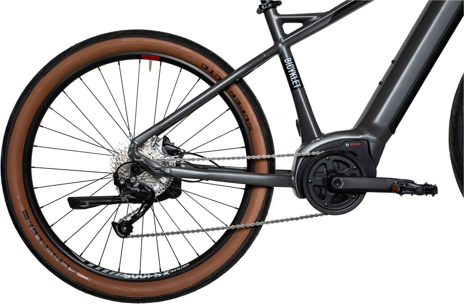 Vélo Fitness Électrique Bicyklet Gabriel Shimano Altus 9V 500 Wh 27.5'' Gris Tit