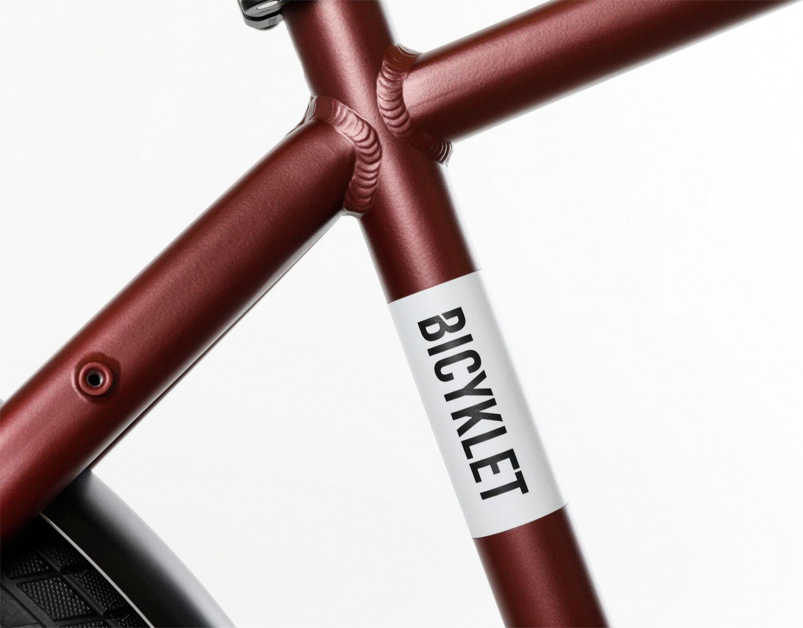 Vélo de Ville Électrique Bicyklet Raymond Shimano Acera 9V 504 Wh 27.5'' Rouge B – Image 4