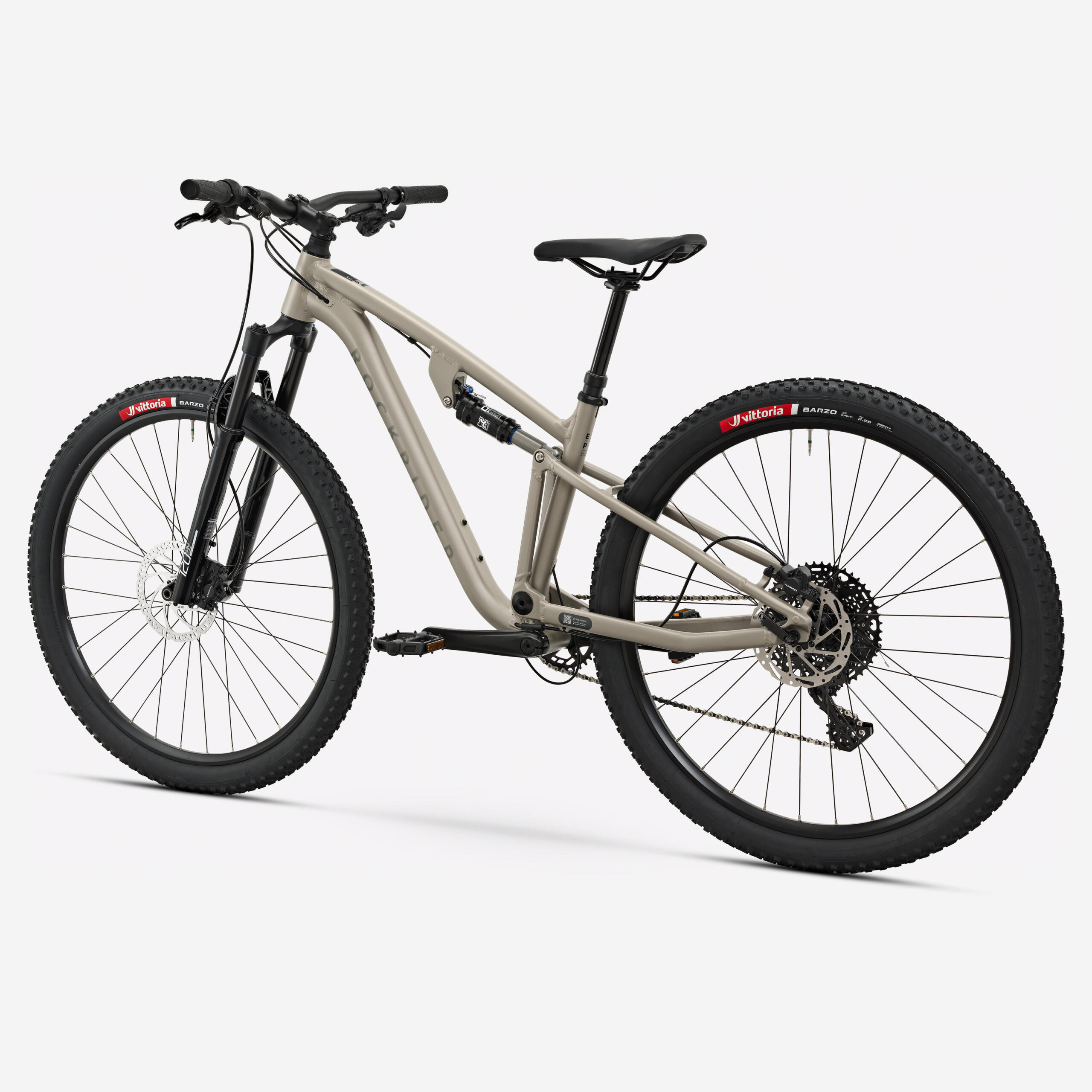Vélo VTT randonnée tout suspendu 29" cadre aluminium, EXPL 140 S beige