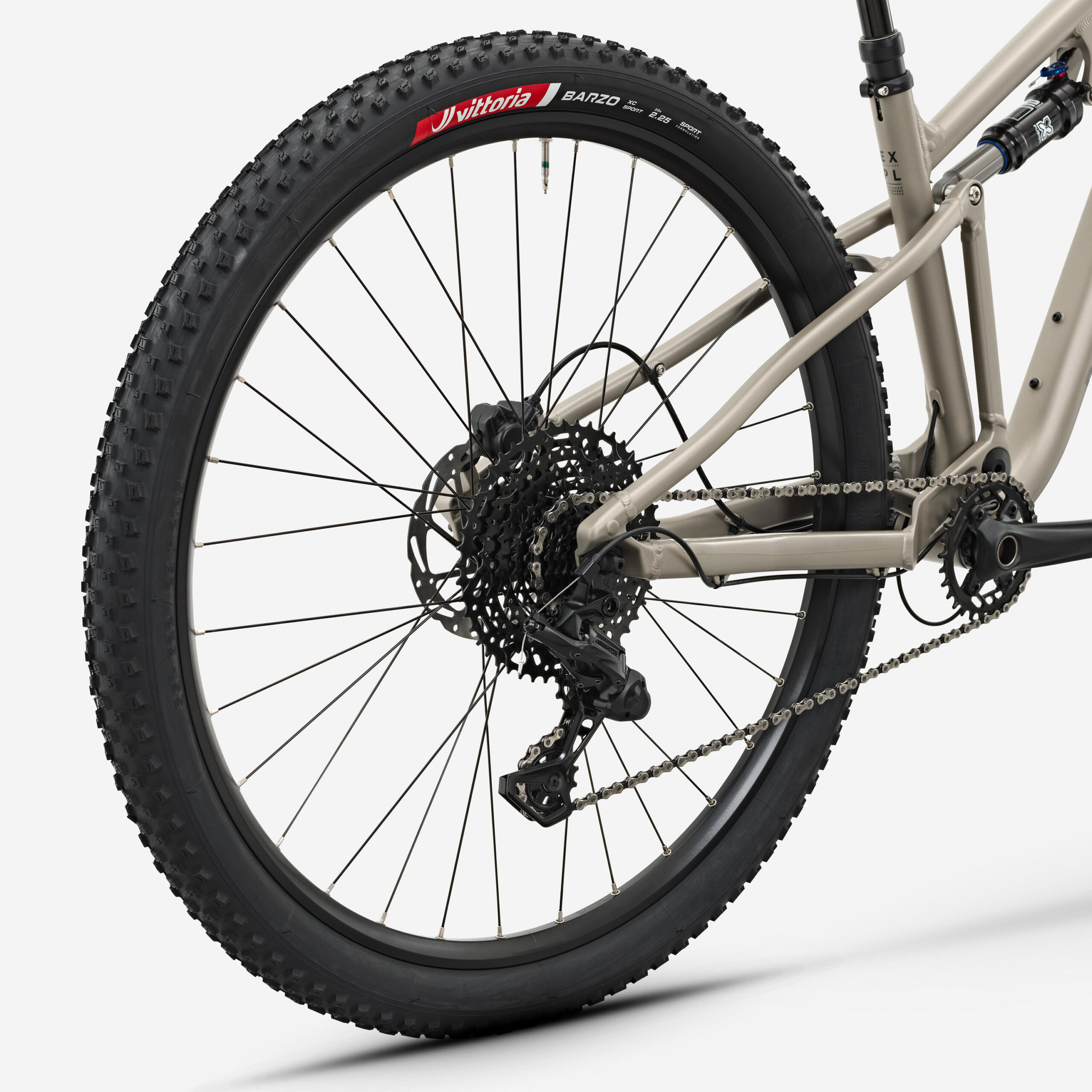 Vélo VTT randonnée tout suspendu 29" cadre aluminium, EXPL 140 S beige – Image 3