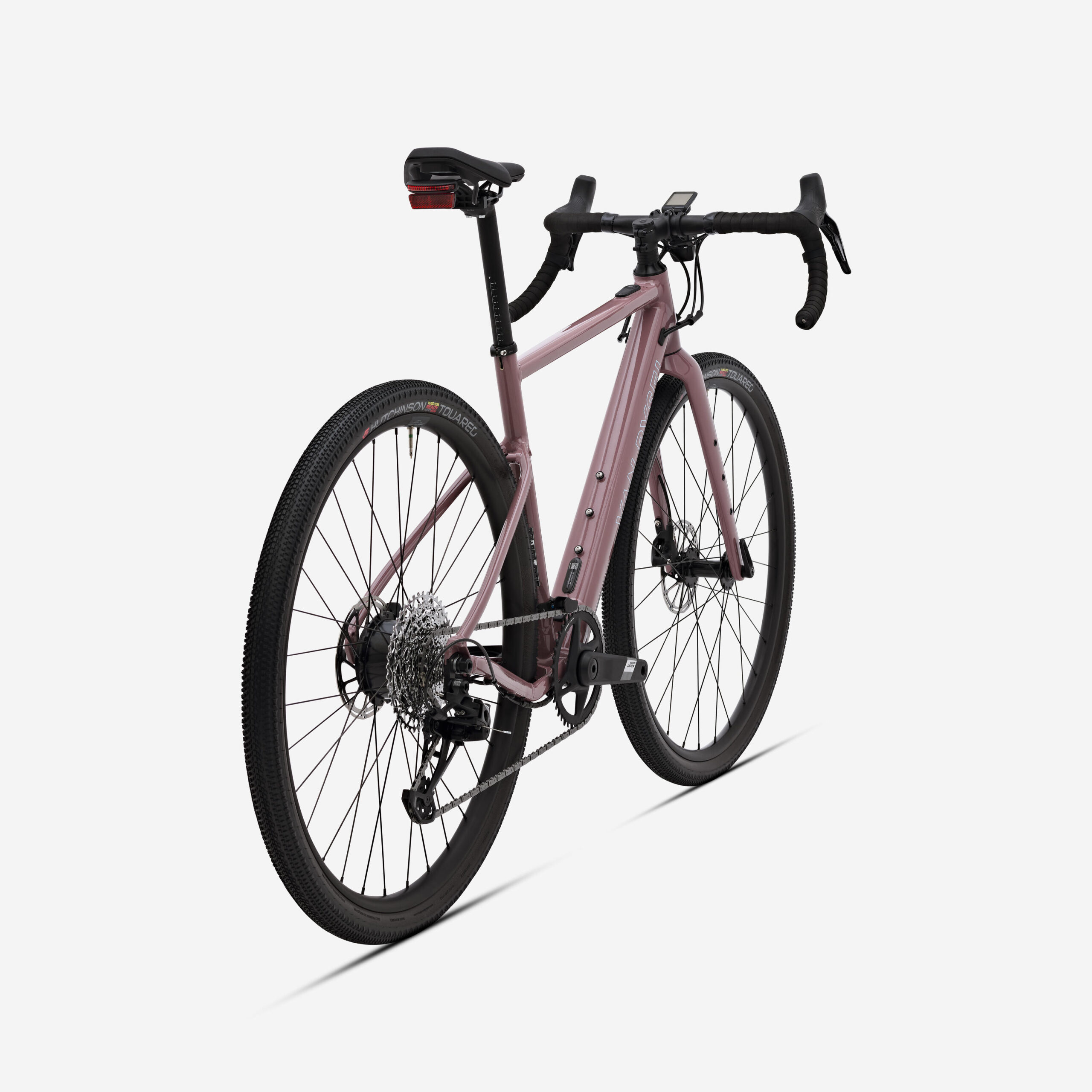 Vélo gravel électrique SRAM Apex 1x12v XPLR, E-GRVL AF HD X30 rose taupe