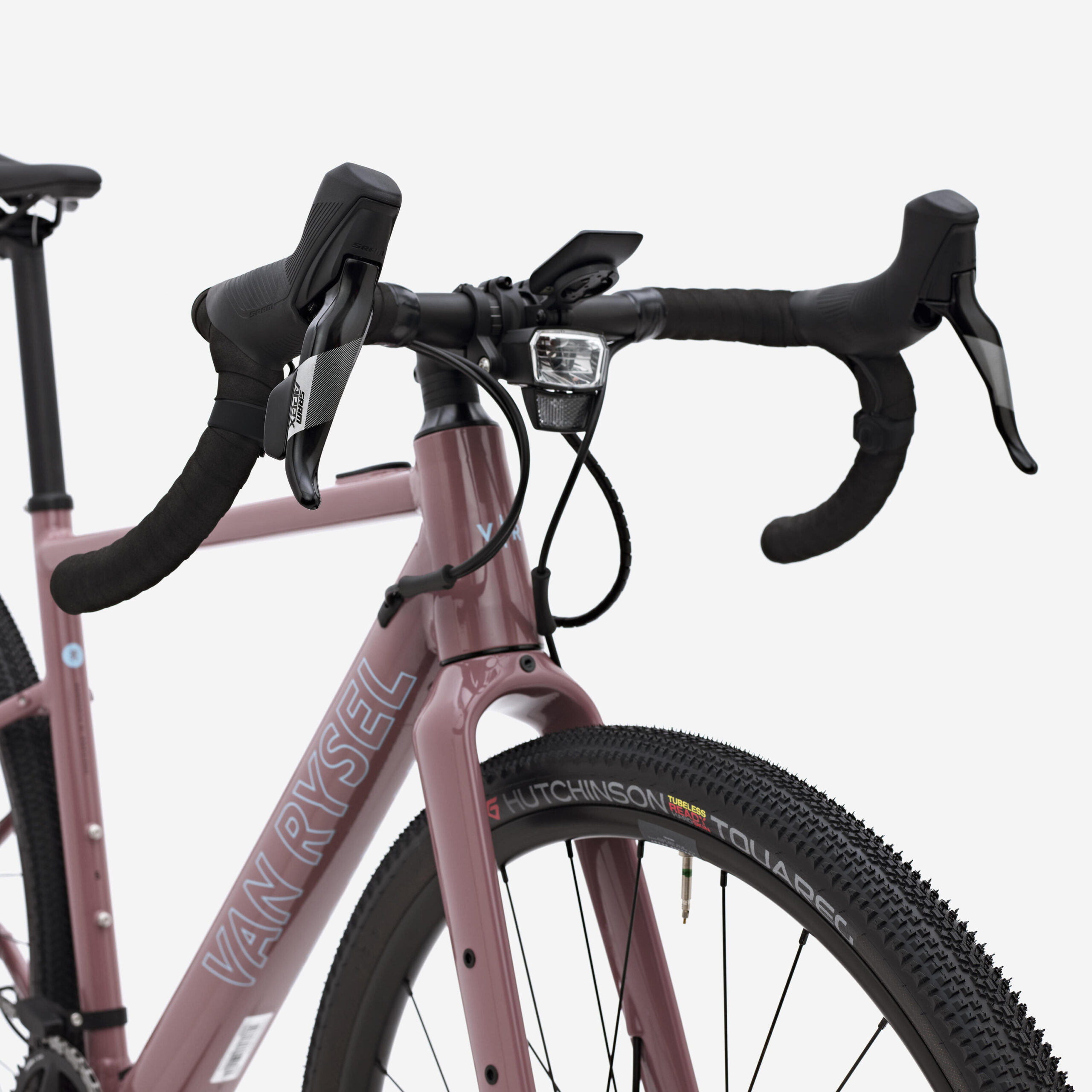 Vélo gravel électrique SRAM Apex 1x12v XPLR, E-GRVL AF HD X30 rose taupe – Image 4