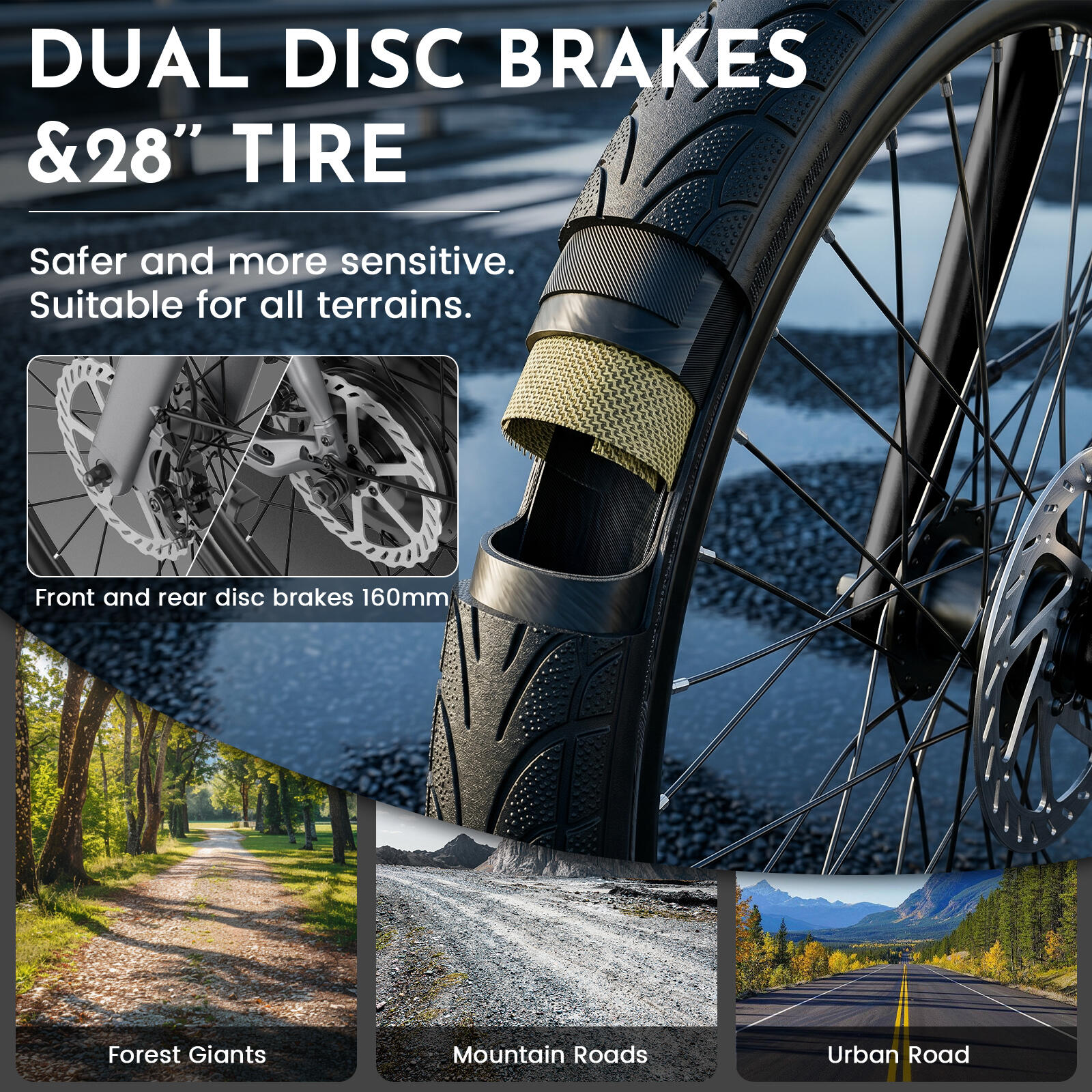 Vélo électrique DAY SPORT RC Noir 28'' 80km 460Wh Courroie, PB AR – Image 2