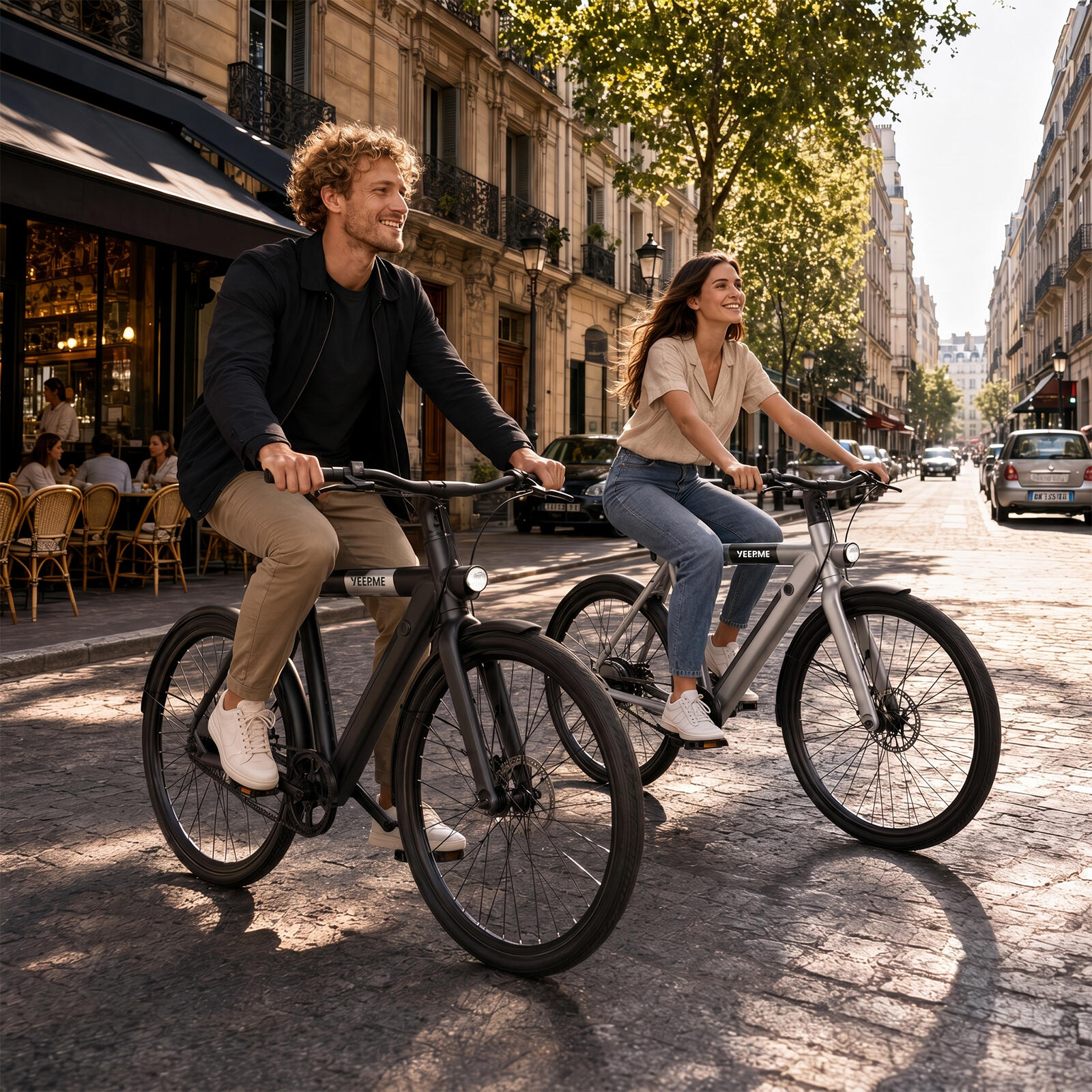 Vélo électrique DAY SPORT RC Noir 28'' 80km 460Wh Courroie, PB AR – Image 5