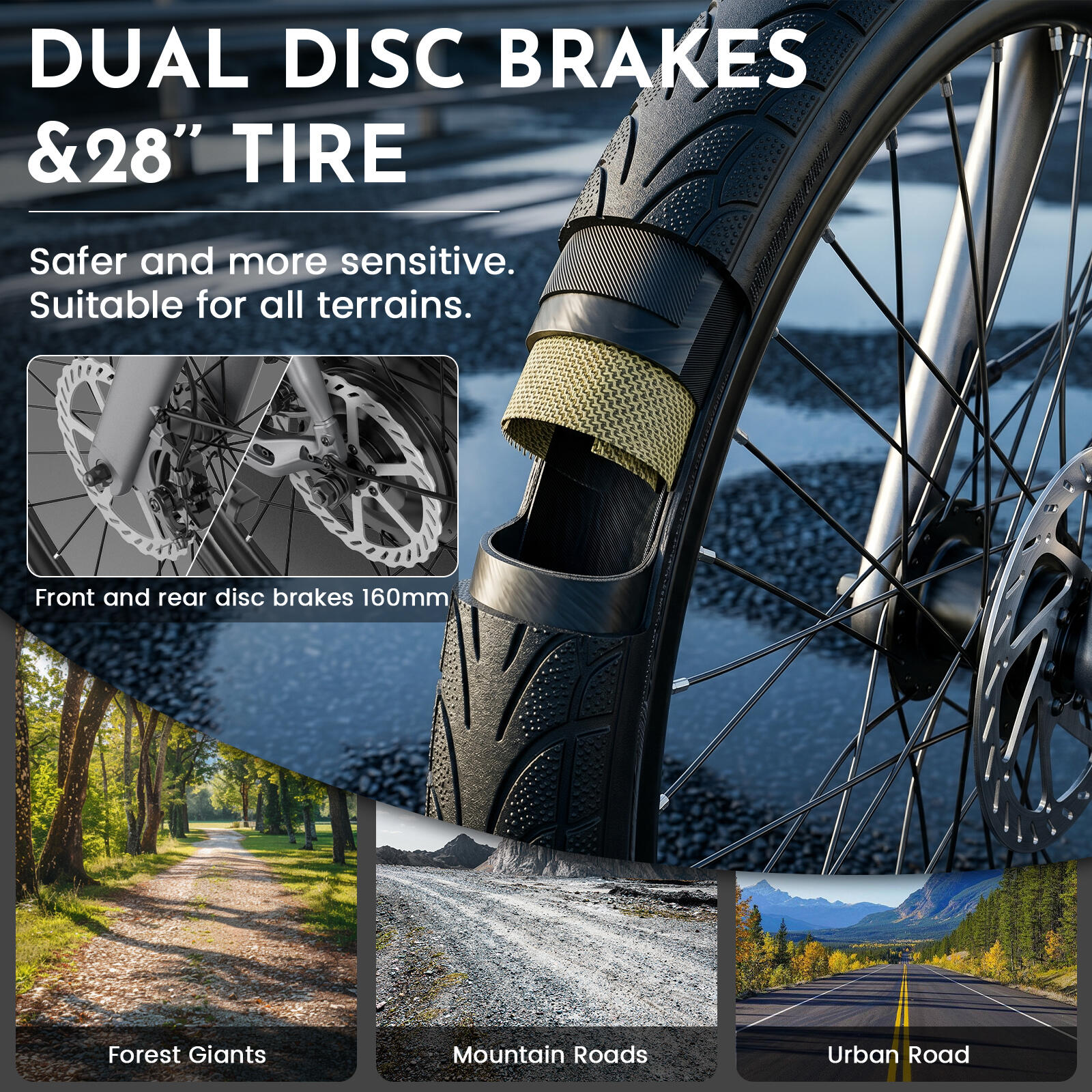 Vélo électrique DAY SPORT RC Gris 28'' 80km 460Wh Courroie, PB AR – Image 2