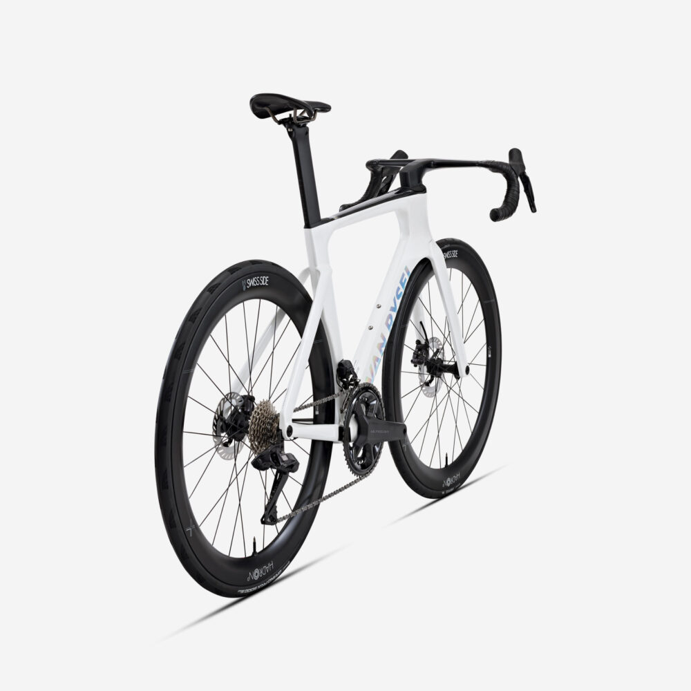 Vélo de route Shimano Ultegra DI2 2x12v capteur de puissance, RCR-F Pro blanc
