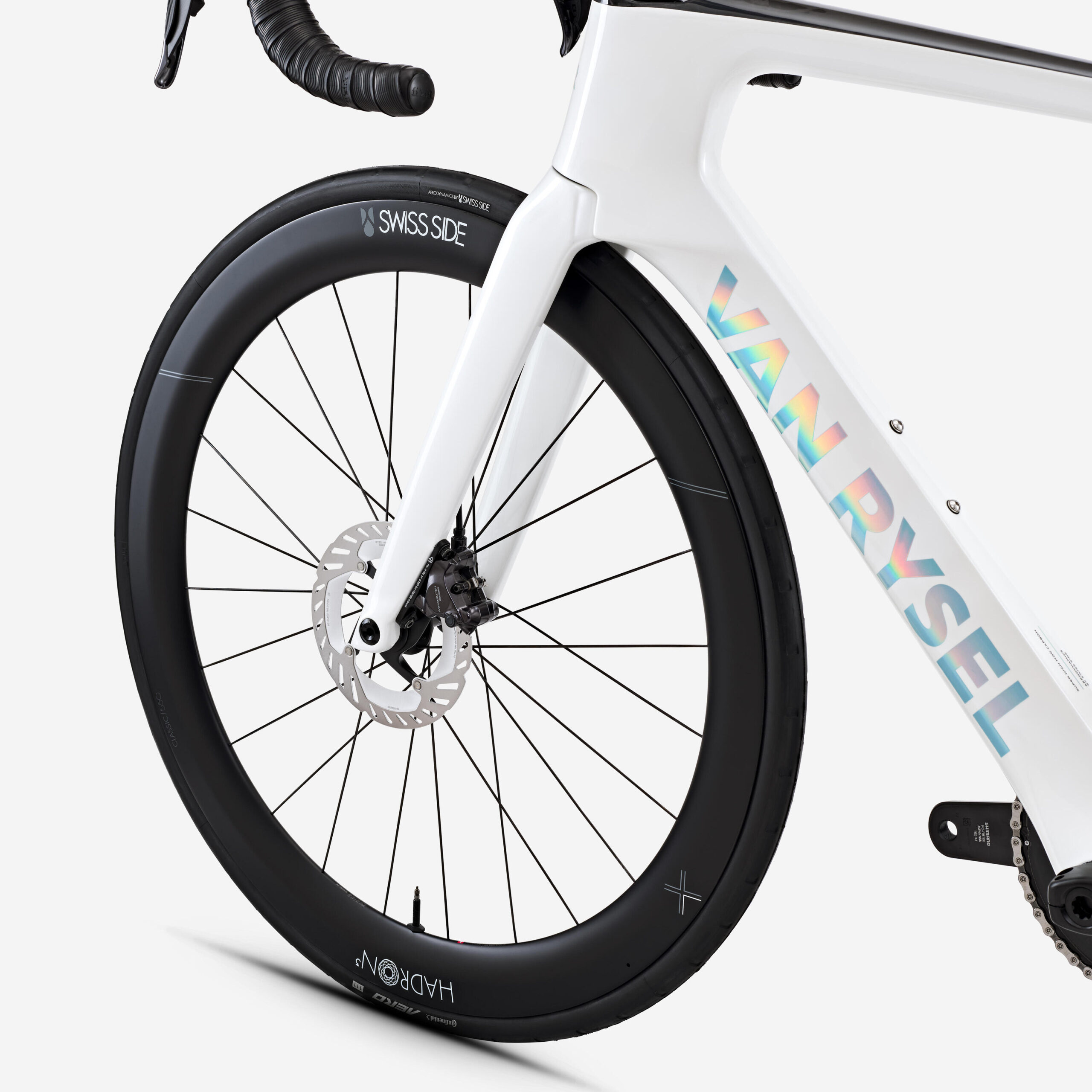 Vélo de route Shimano Ultegra DI2 2x12v capteur de puissance, RCR-F Pro blanc – Image 5