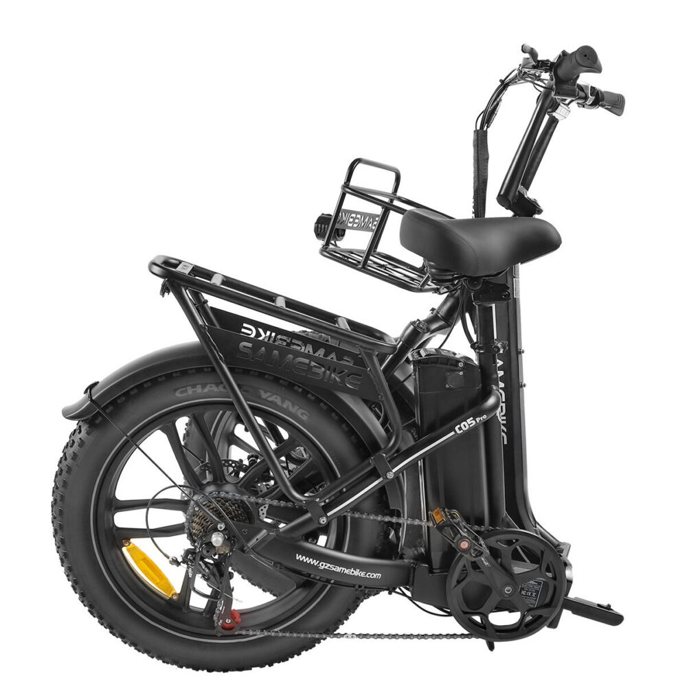 Vélo électrique pliant Samebike C05 Pro avec panier et batterie 36V 13AH