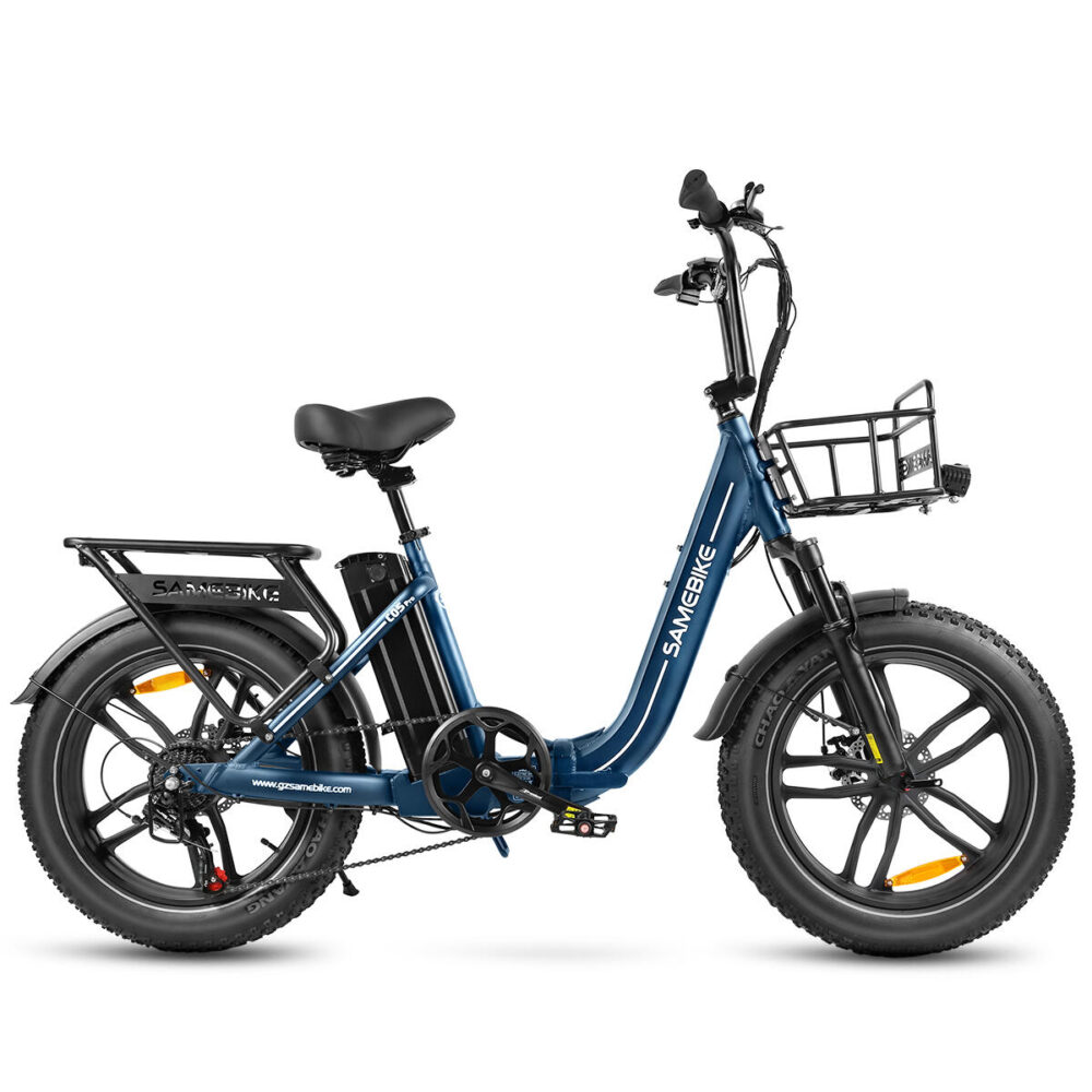 Vélo électrique pliant Samebike C05 Pro avec panier et batterie 36V 13AH