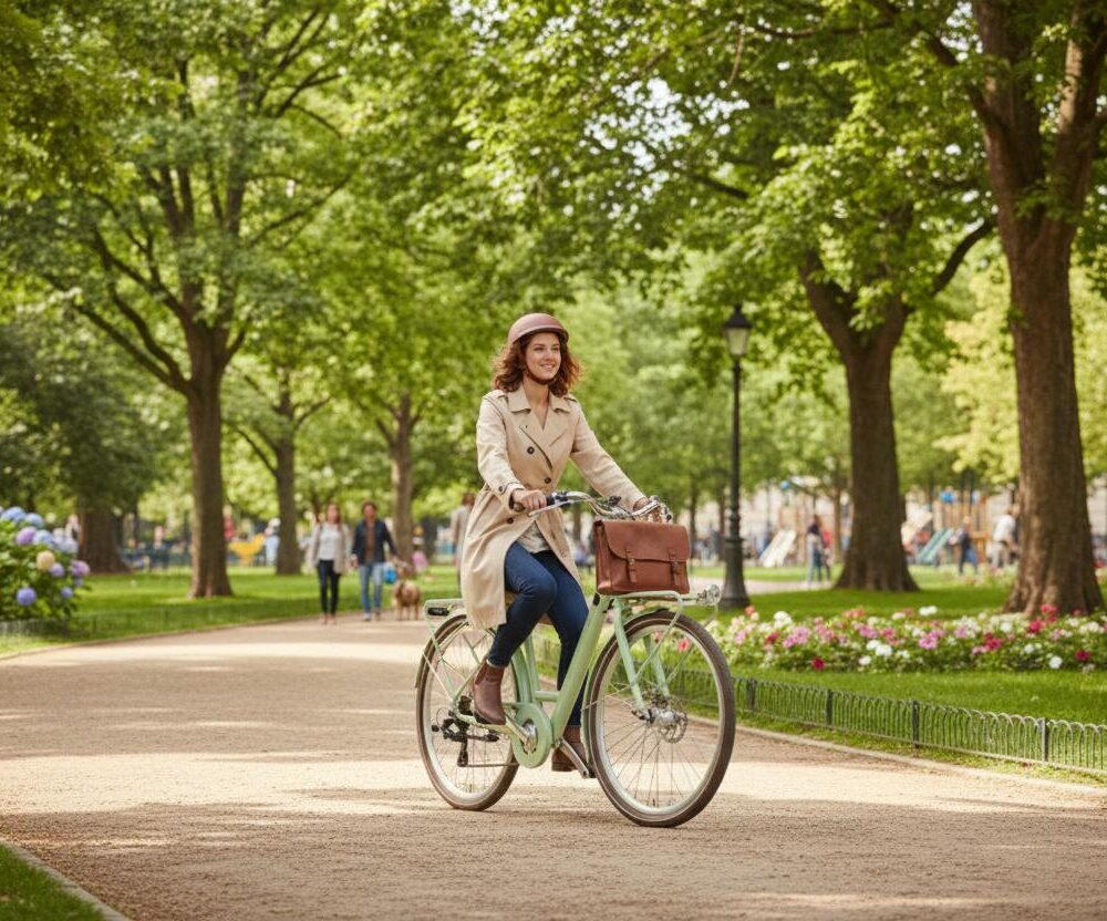 VELO ELECTRIQUE i1 TRK 28 ARIS LADY VERT