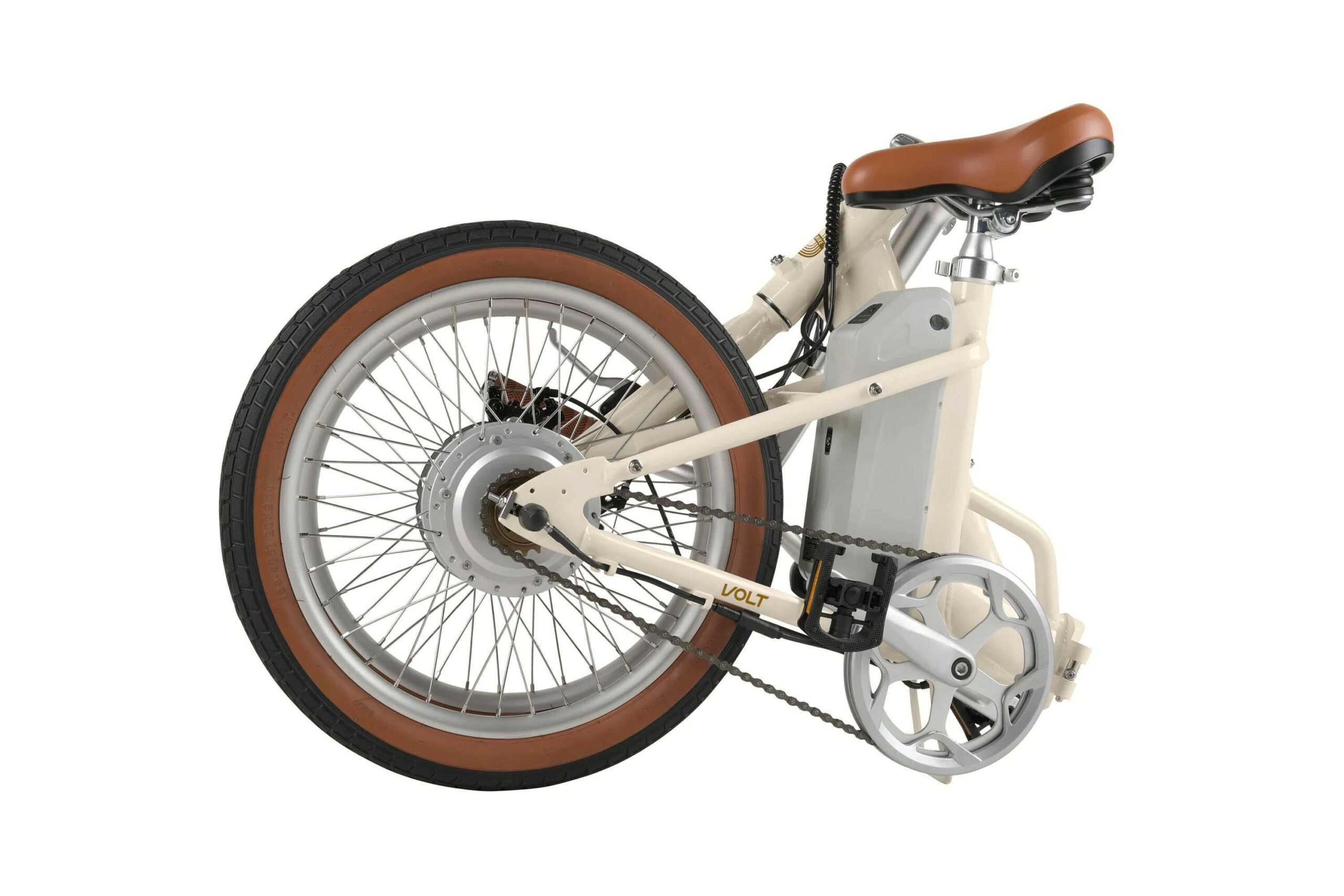 Fabricbike Volt - Vélo électrique pliable 20" Aluminium. Beige Plus – Image 3
