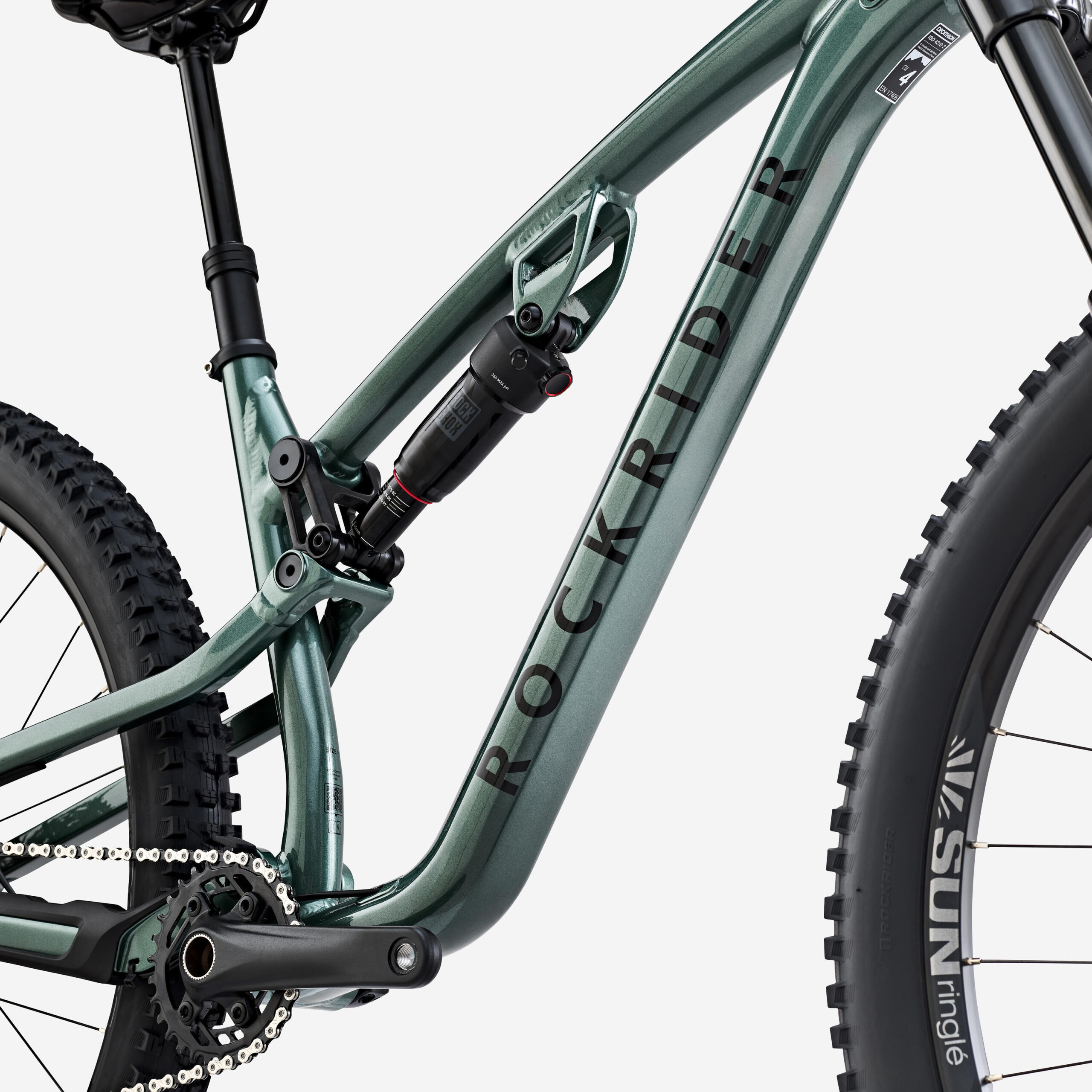Vélo VTT tout suspendu All Mountain FEEL 700 S, vert – Image 3