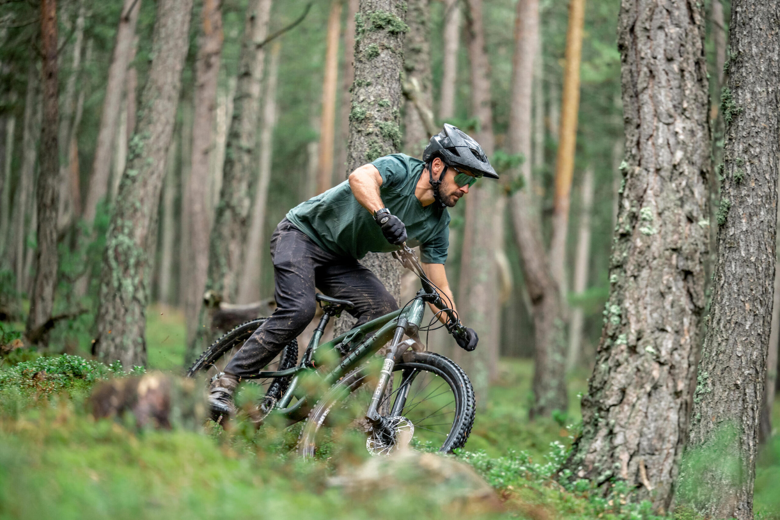 Vélo VTT tout suspendu All Mountain FEEL 700 S, vert – Image 9