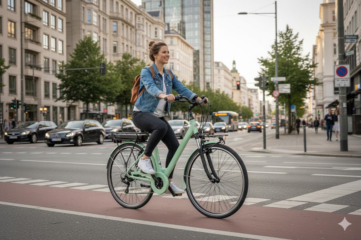 VÉLO ÉLECTRIQUE A3 ATHENA 28 VERT – Image 2