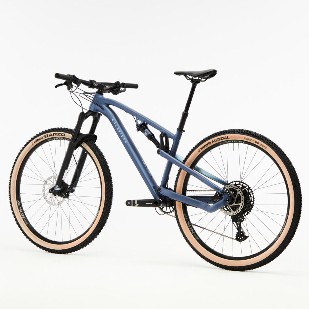 Vélo vtt xc cross country race 700 s bleu - cadre aluminium