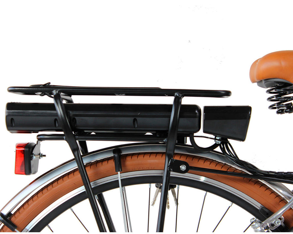 Vélo électrique de ville Dolce Vita by Canellini Homme avec sacoches - Beige