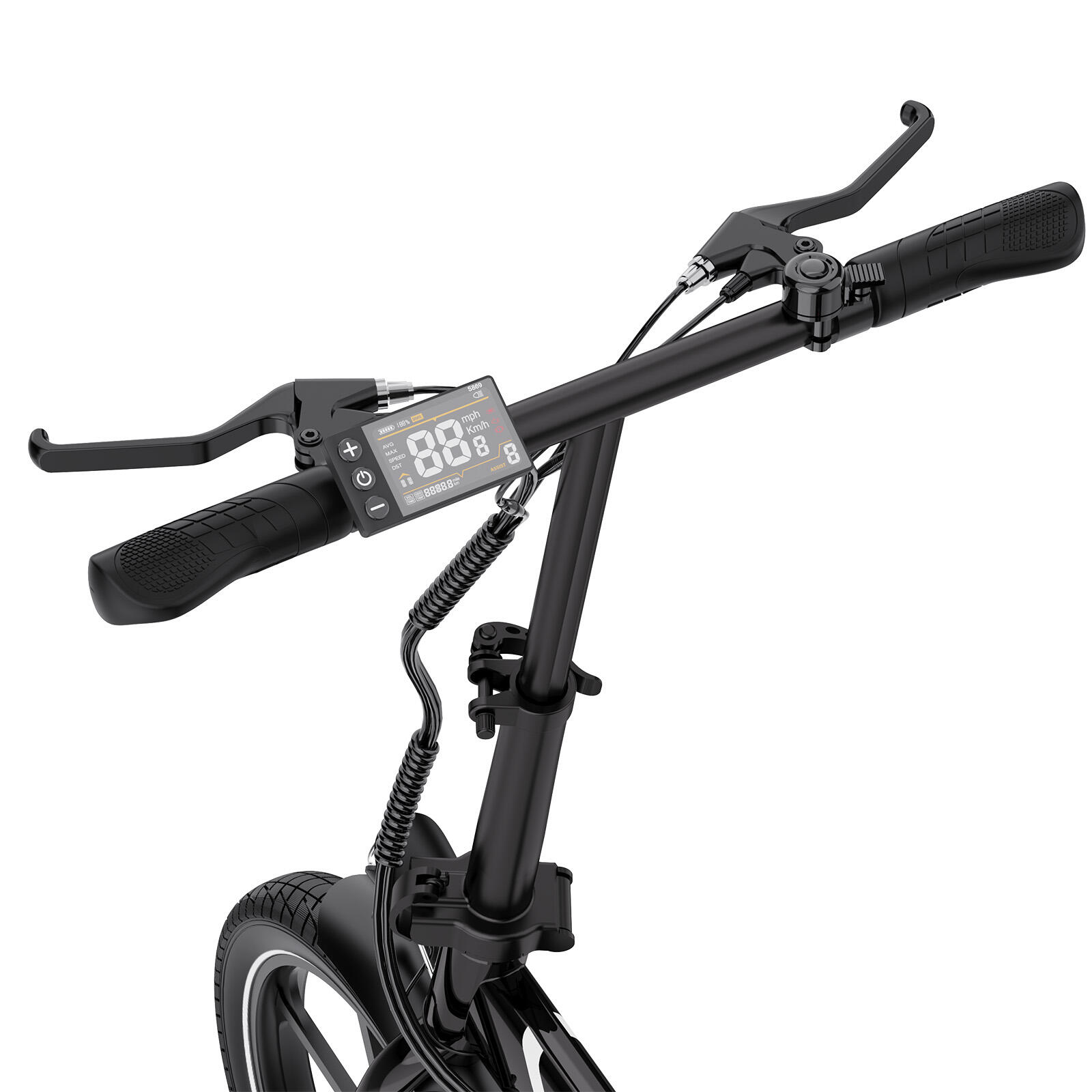 Vélo Électrique Pliable 250W Compact et Léger – EVERCROSS EK5 Noir – Image 3