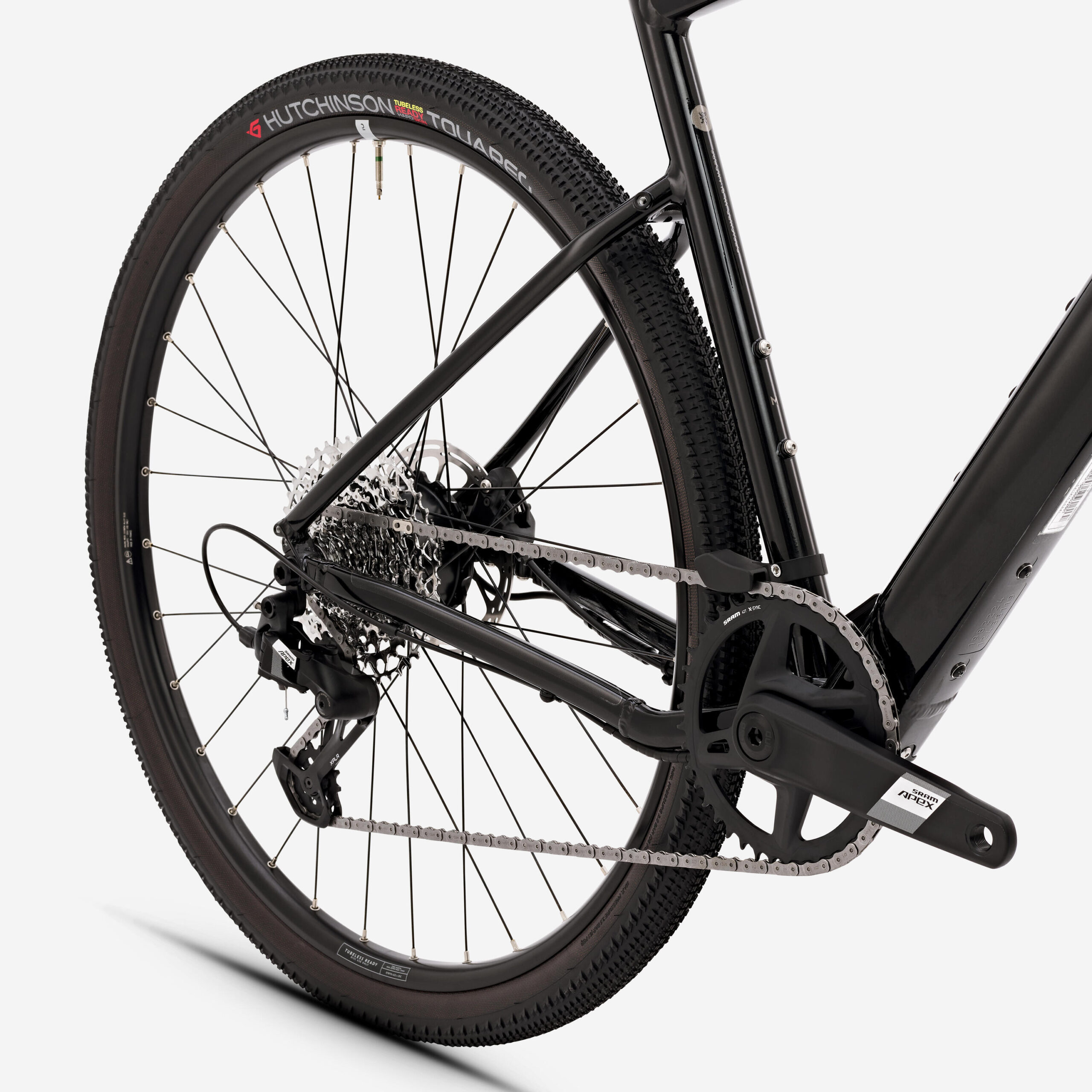 Vélo gravel électrique SRAM Apex 1x12v XPLR, E-GRVL AF HD noir – Image 3