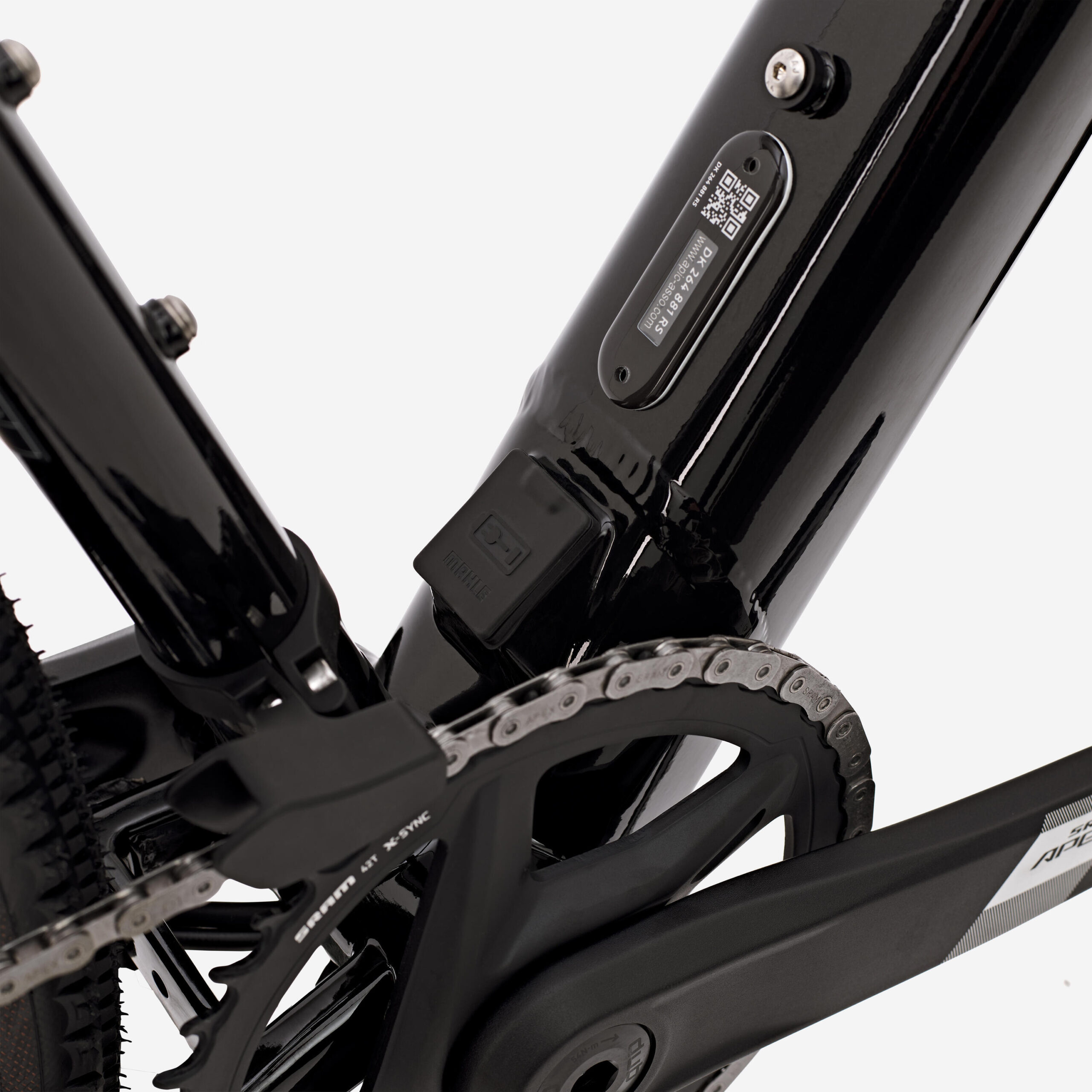 Vélo gravel électrique SRAM Apex 1x12v XPLR, E-GRVL AF HD noir – Image 5