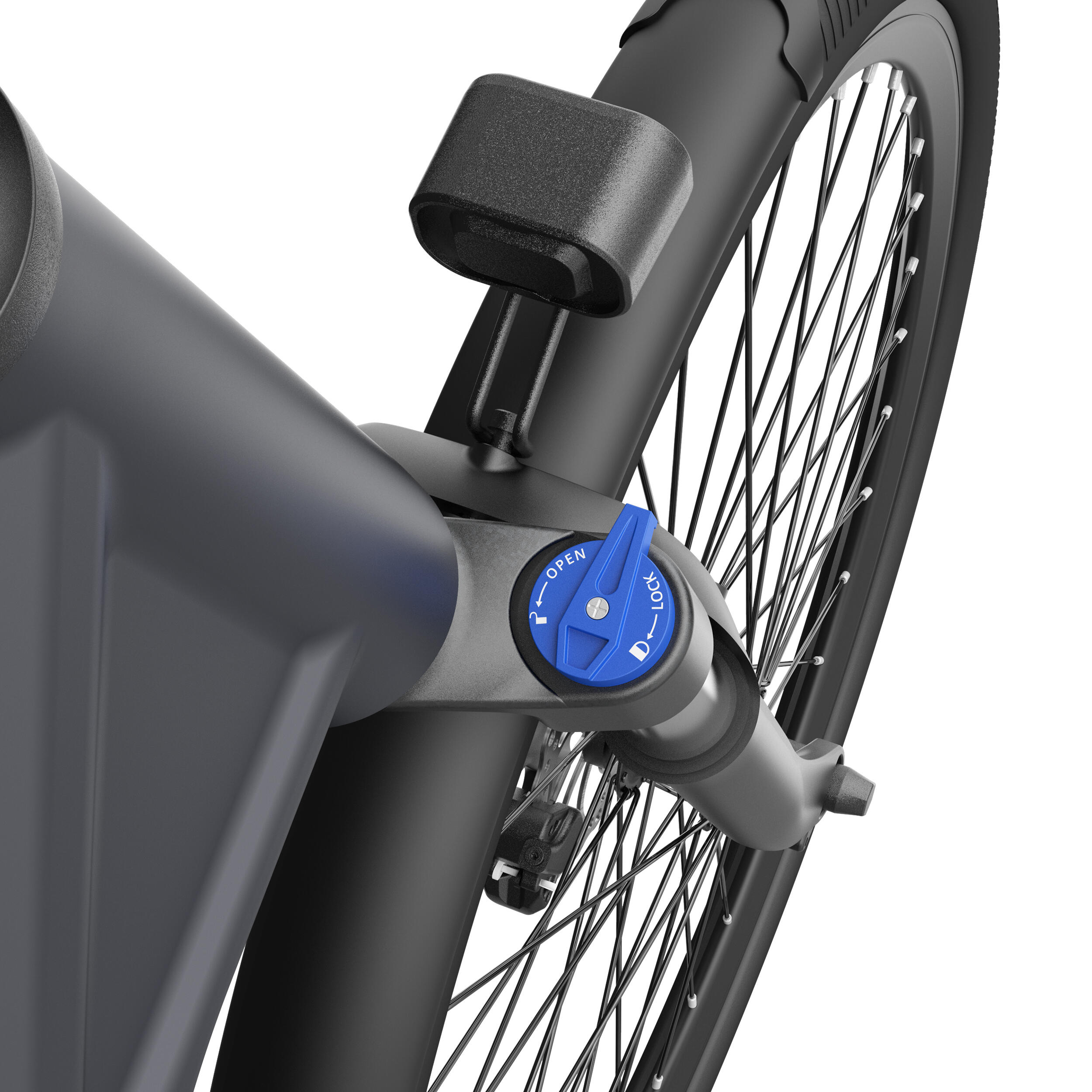 ADO Air28 Vélo électrique, 28" Ebike, Entraînement par Courroie, APP, 250W, 36V – Image 3