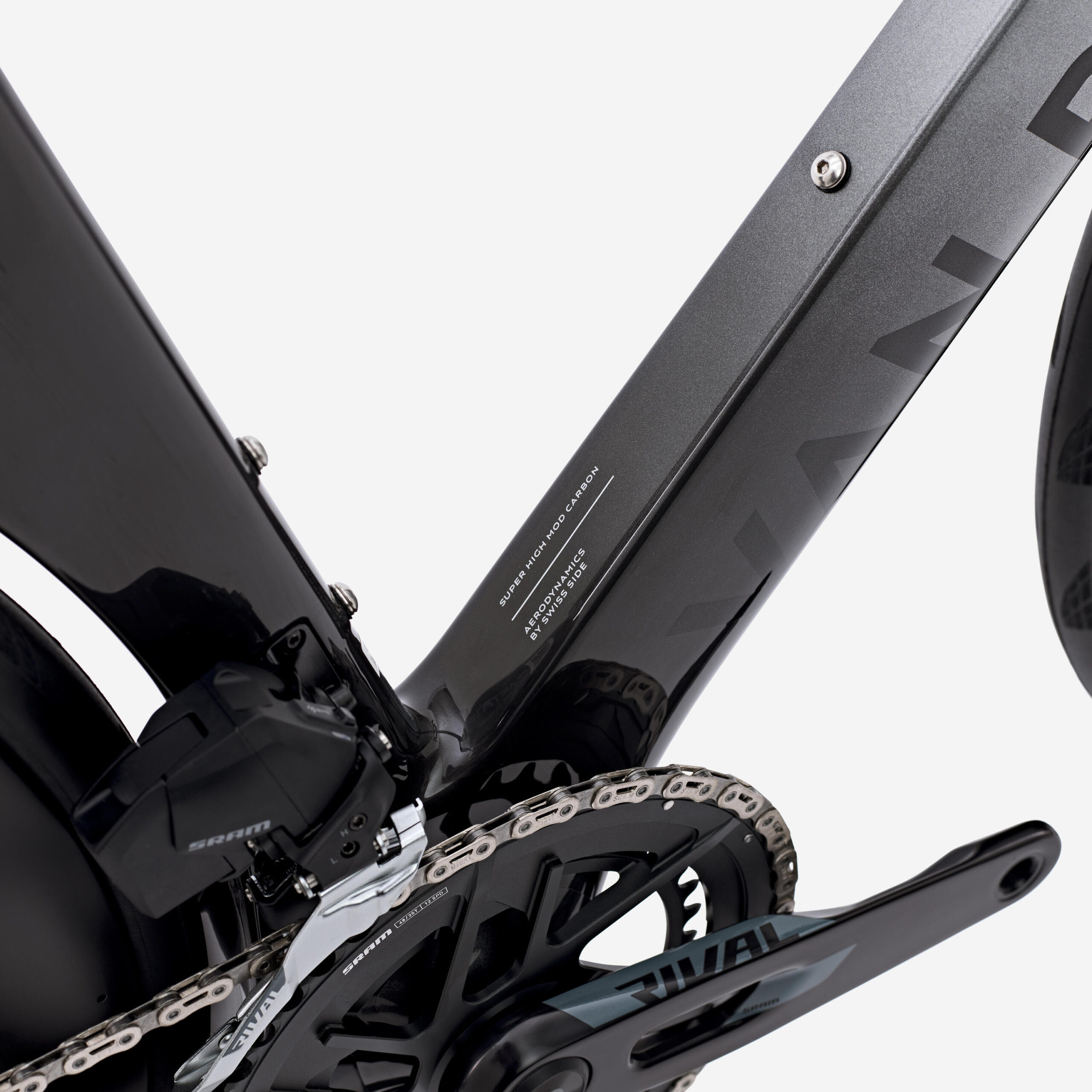 Vélo de route SRAM Rival AXS E1 2x12v capteur de puissance, RCR-F Pro Gris – Image 8
