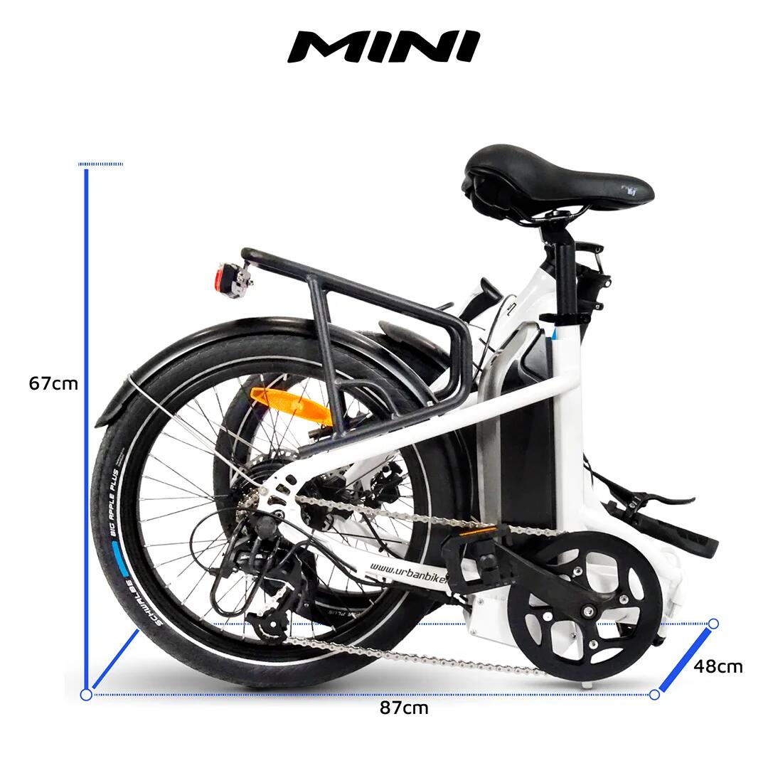 Mini | VAE pliable | 100 km Automomie | Noir | 20" – Image 3