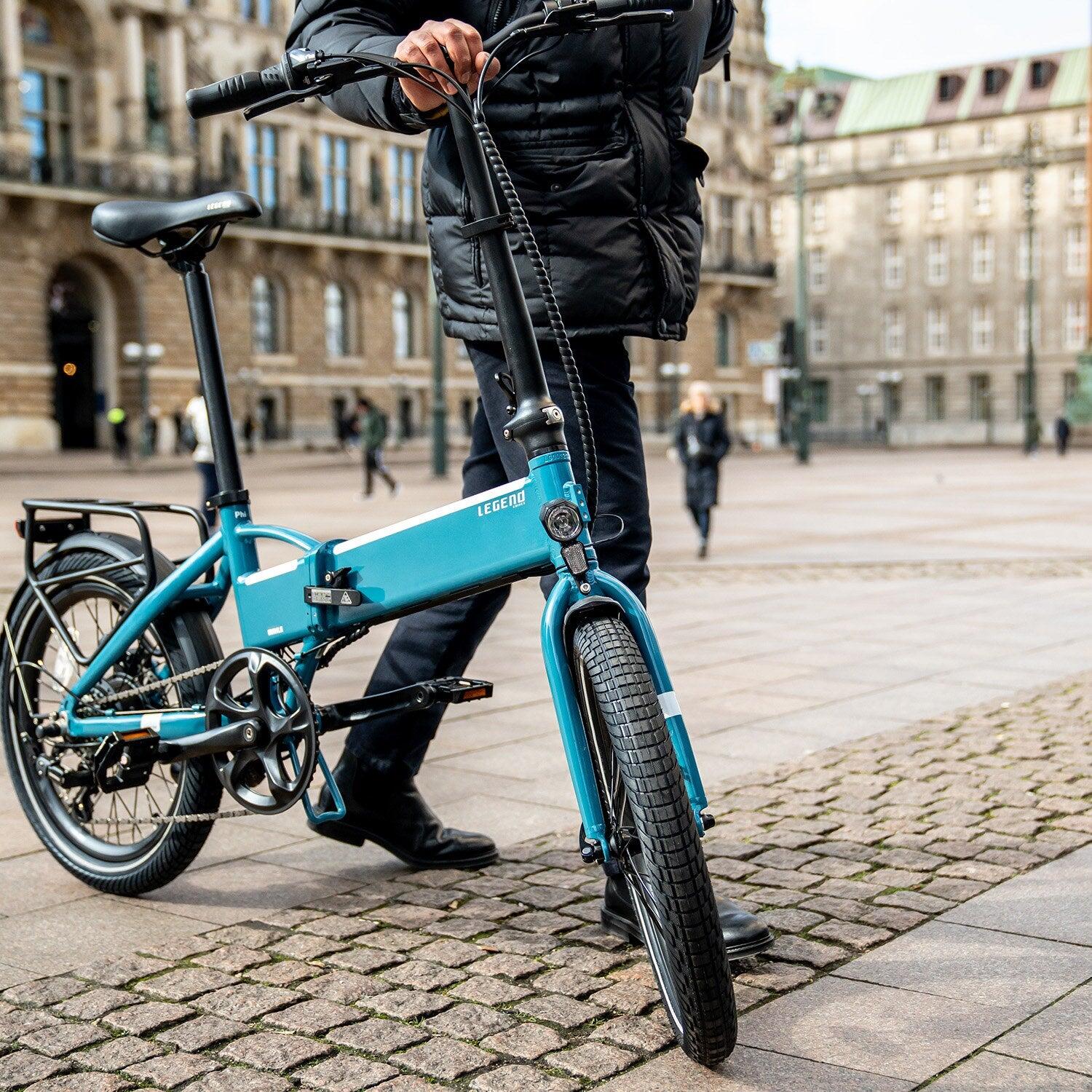 Vélo Électrique Pliant 20" Smartbike - Legend Monza 14Ah Bleu – Image 4