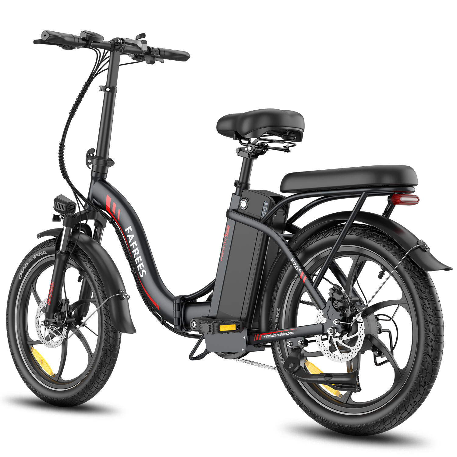 Vélo électrique FAFREES F20+ 20" à gros pneus, batterie 20 Ah, Shimano 7 vitesse