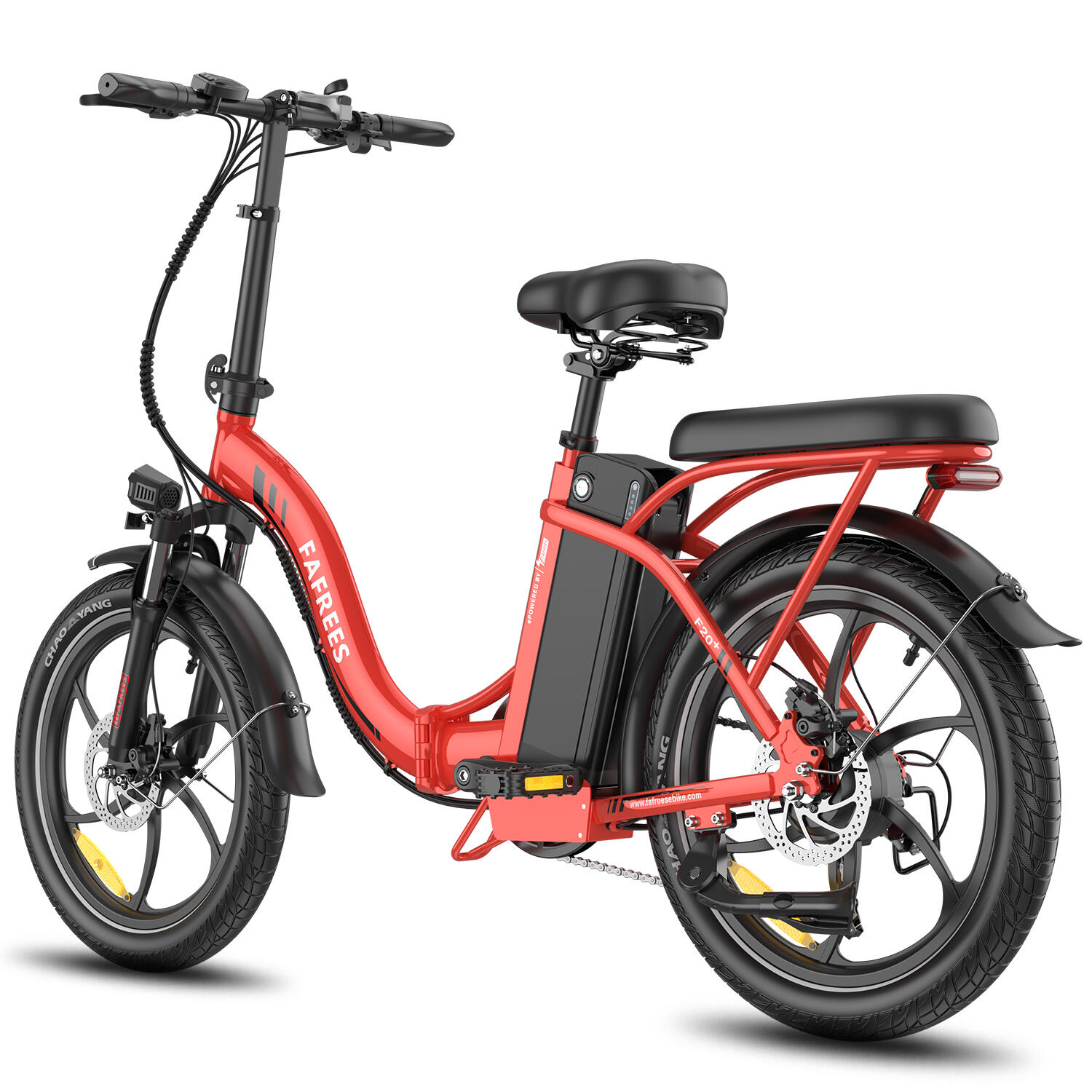 Vélo électrique FAFREES F20+ 20" à gros pneus, batterie 20 Ah, Shimano 7 vitesse
