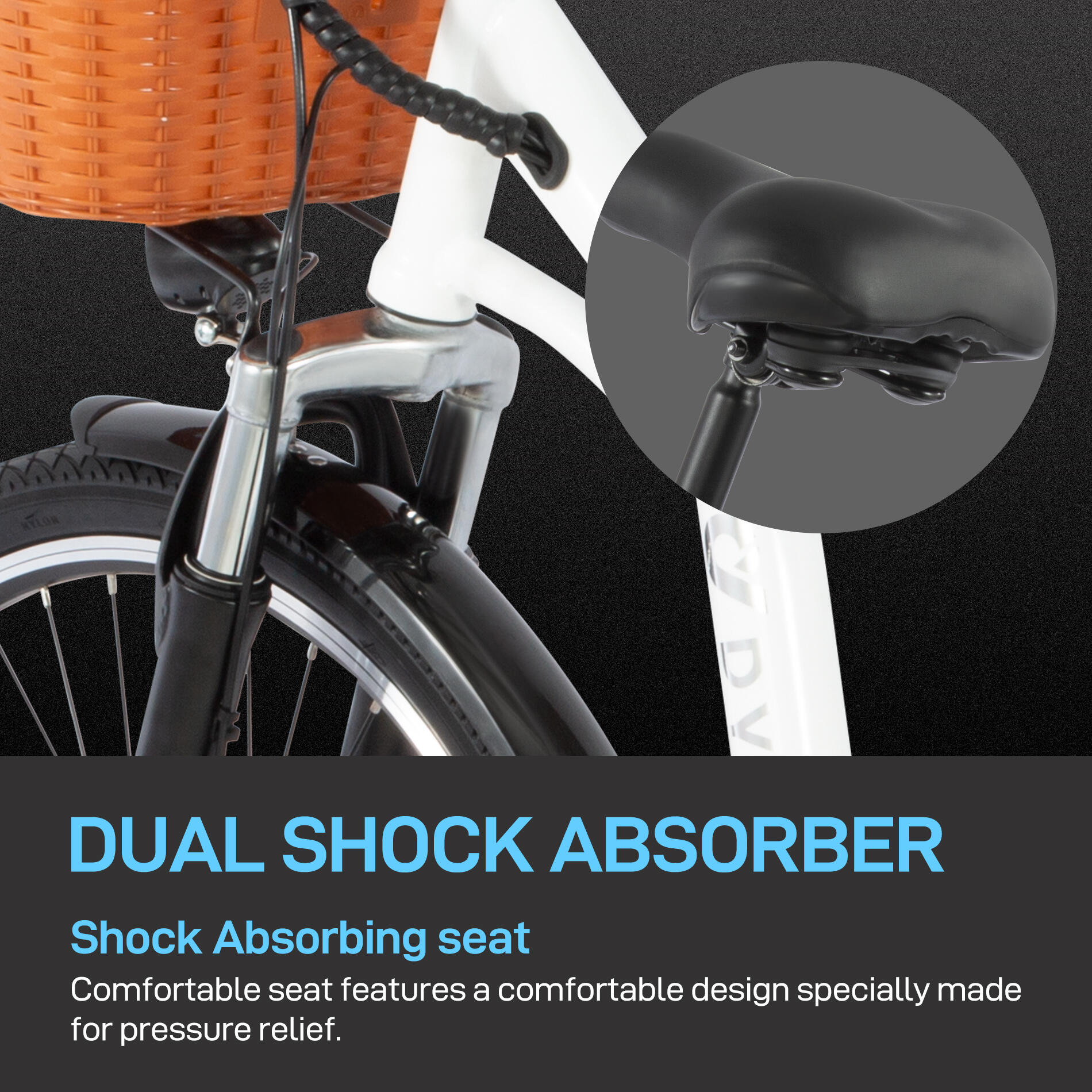 Vélo électrique DYU C6, pneus 26 pouces, batterie 36 V 12,5 Ah – Image 4