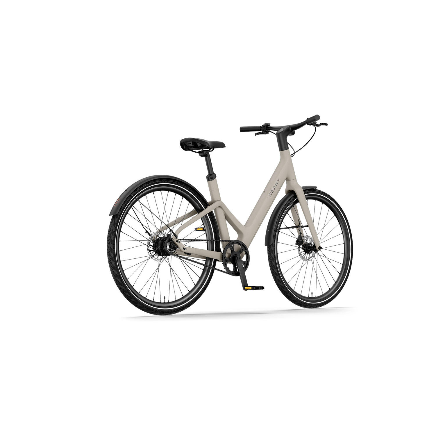 Vélo électrique Ville – Ultra léger Carbone – Bas cadre – W1 PRO – Gris Désert