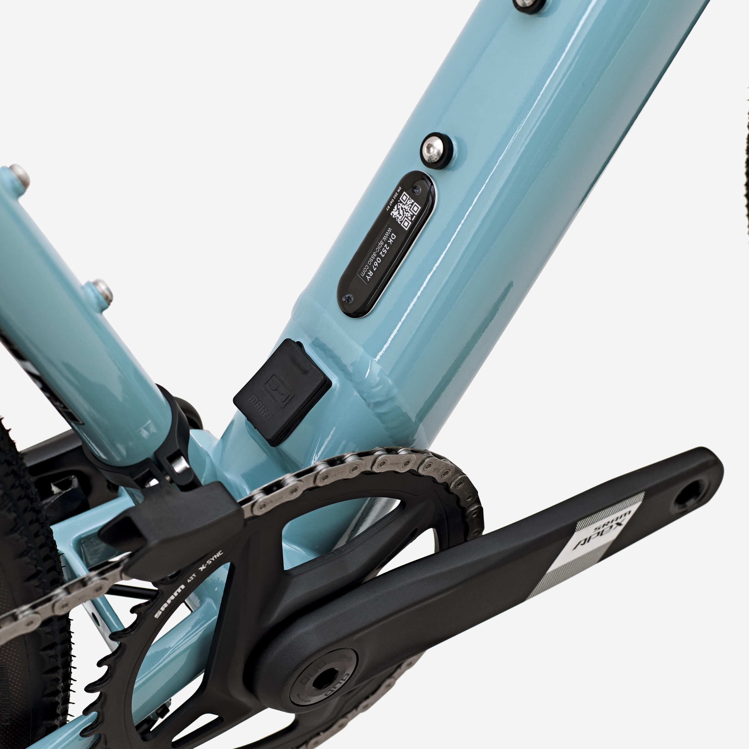 Vélo gravel électrique - E-GRVL AF HD Mahle X35 SRAM Apex 1x12 bleu – Image 5