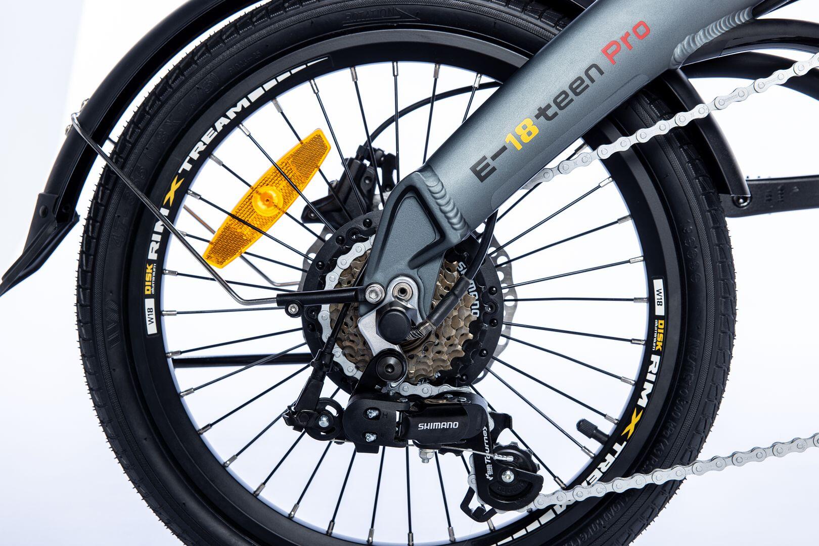 Vélo Electrique Pliant, E-Bike E-18TEEN,SHIMANO 7V,Batterie Ion Lithium 36V 9Ah
