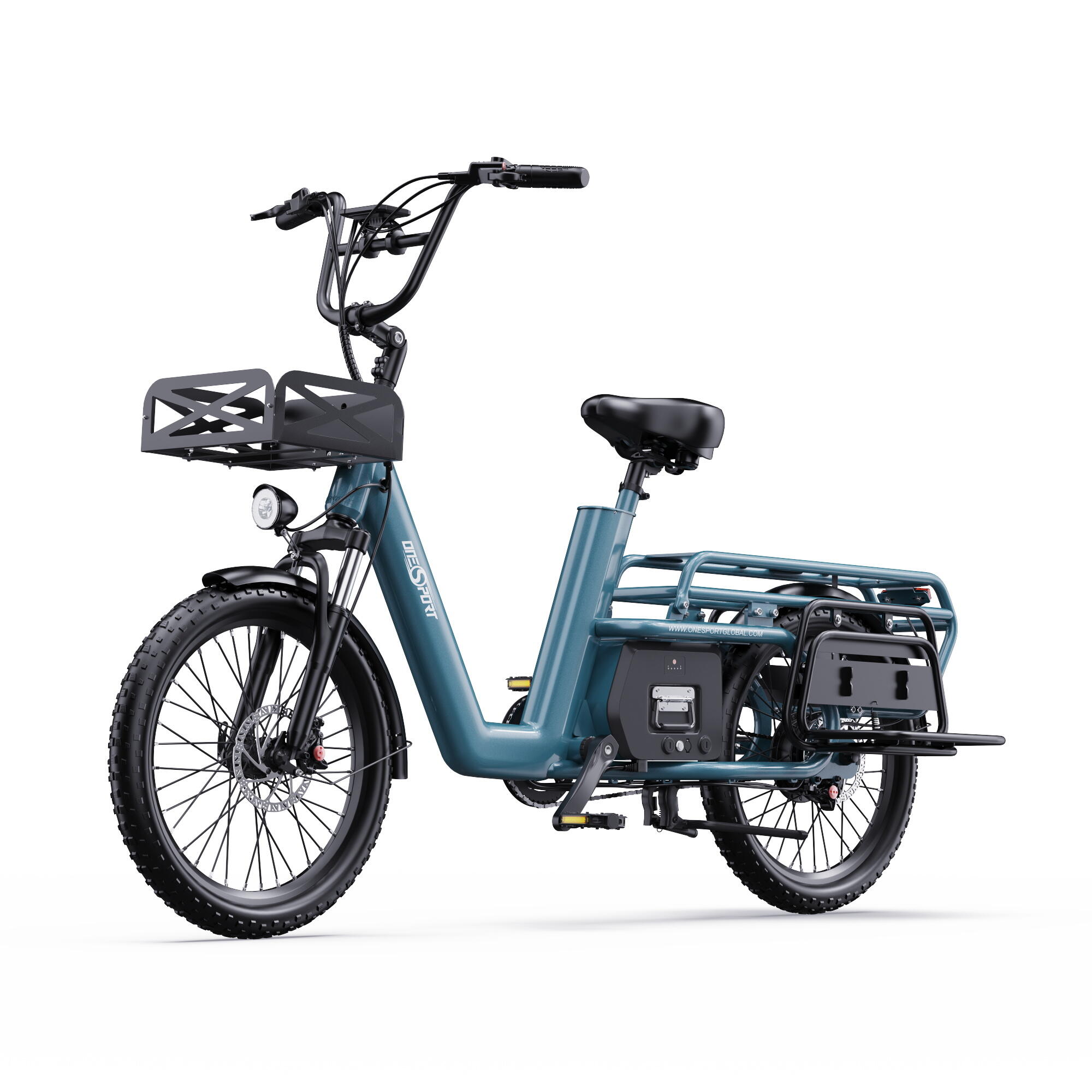 Vélo cargo électrique Longtail ONESPORT OT01 Batterie 48V 27Ah