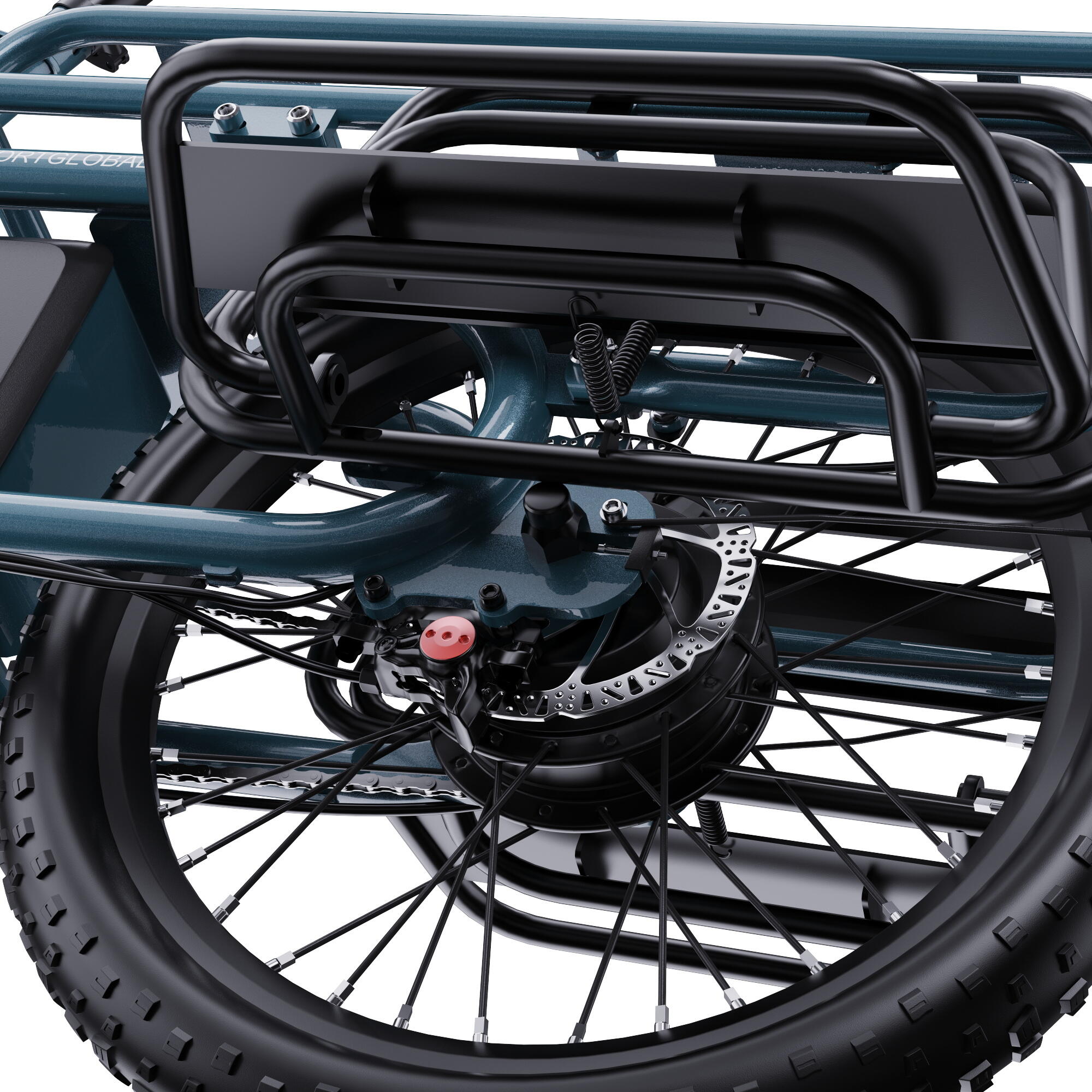 Vélo cargo électrique Longtail ONESPORT OT01 Batterie 48V 27Ah – Image 4