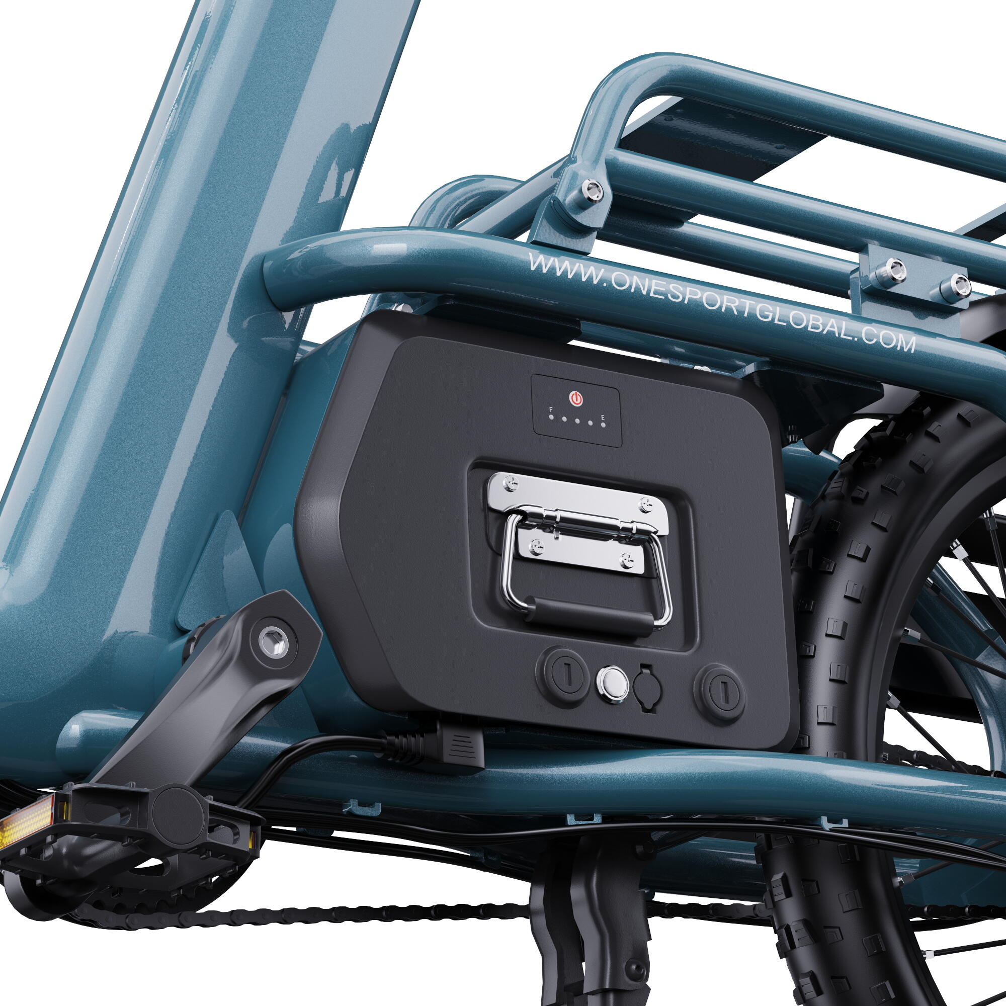 Vélo cargo électrique Longtail ONESPORT OT01 Batterie 48V 27Ah – Image 5
