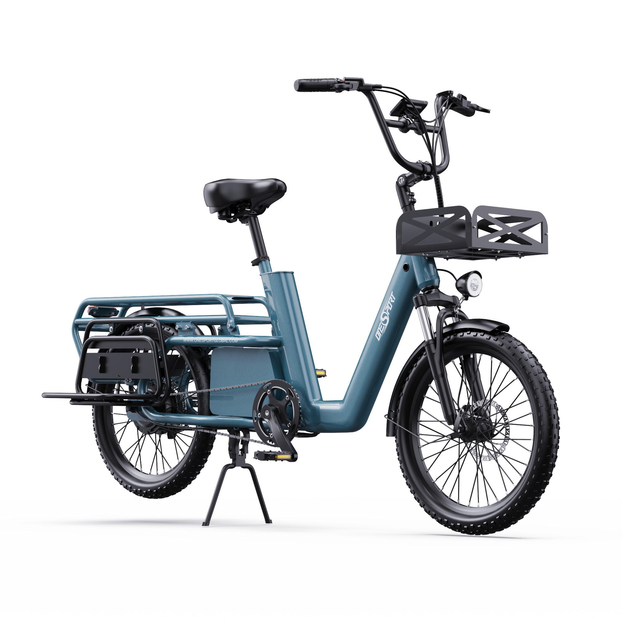 Vélo cargo électrique ONESPORT OT01 20 pouces, batterie 48 V 27 Ah