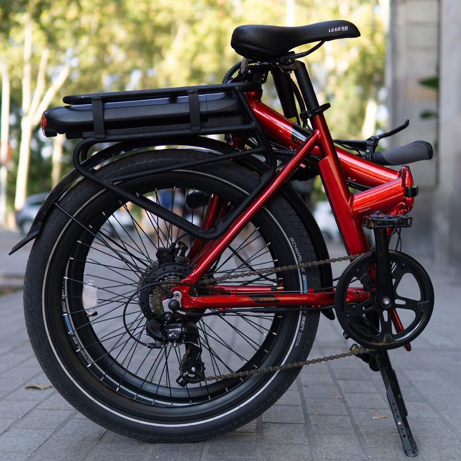Vélo de Ville Pliant à Assistance Électrique 24" - Legend Siena 13Ah Blanc