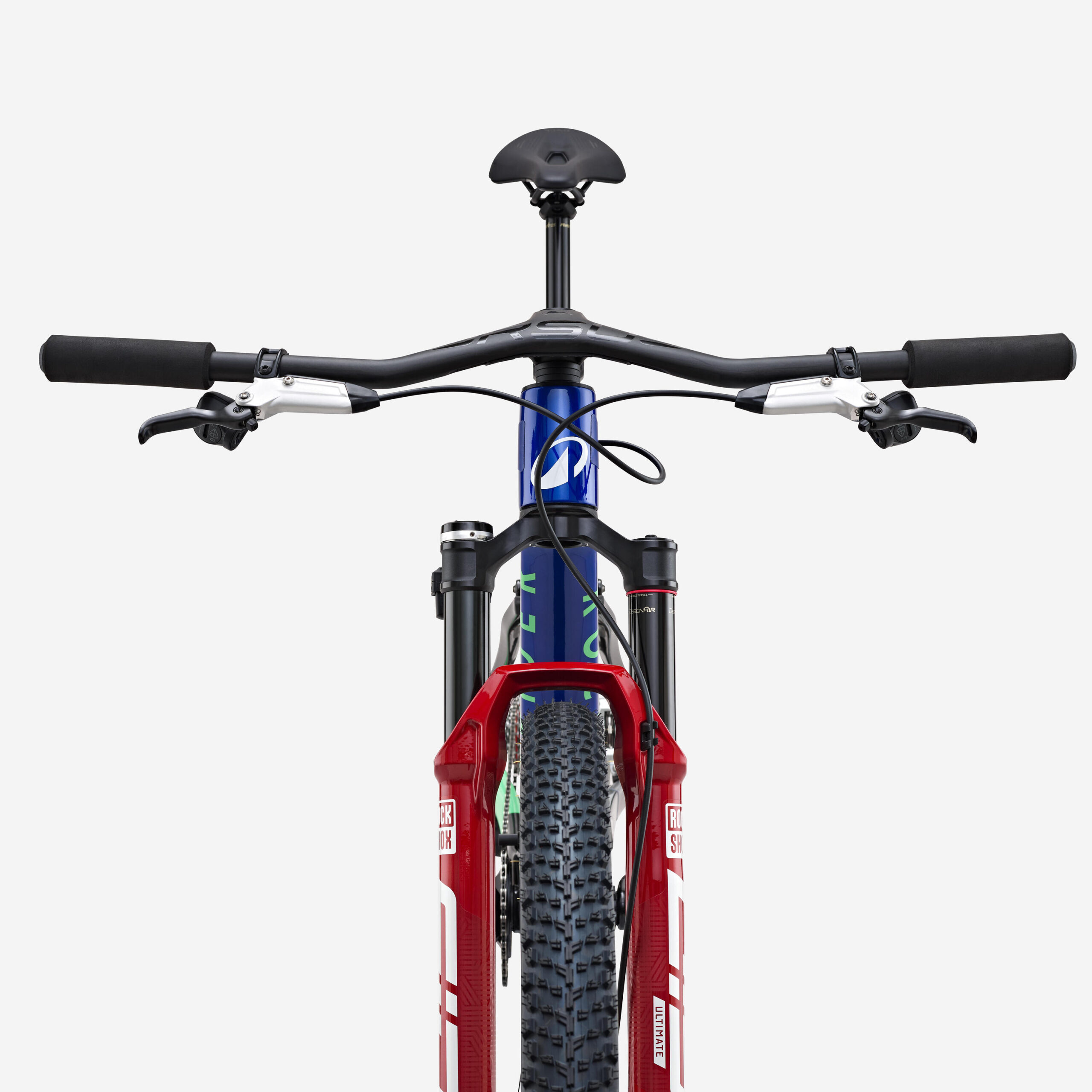 Vélo VTT tout-suspendu XC 29" cadre carbone, RACE 940 S PRO TEAM bleu vert rouge – Image 6