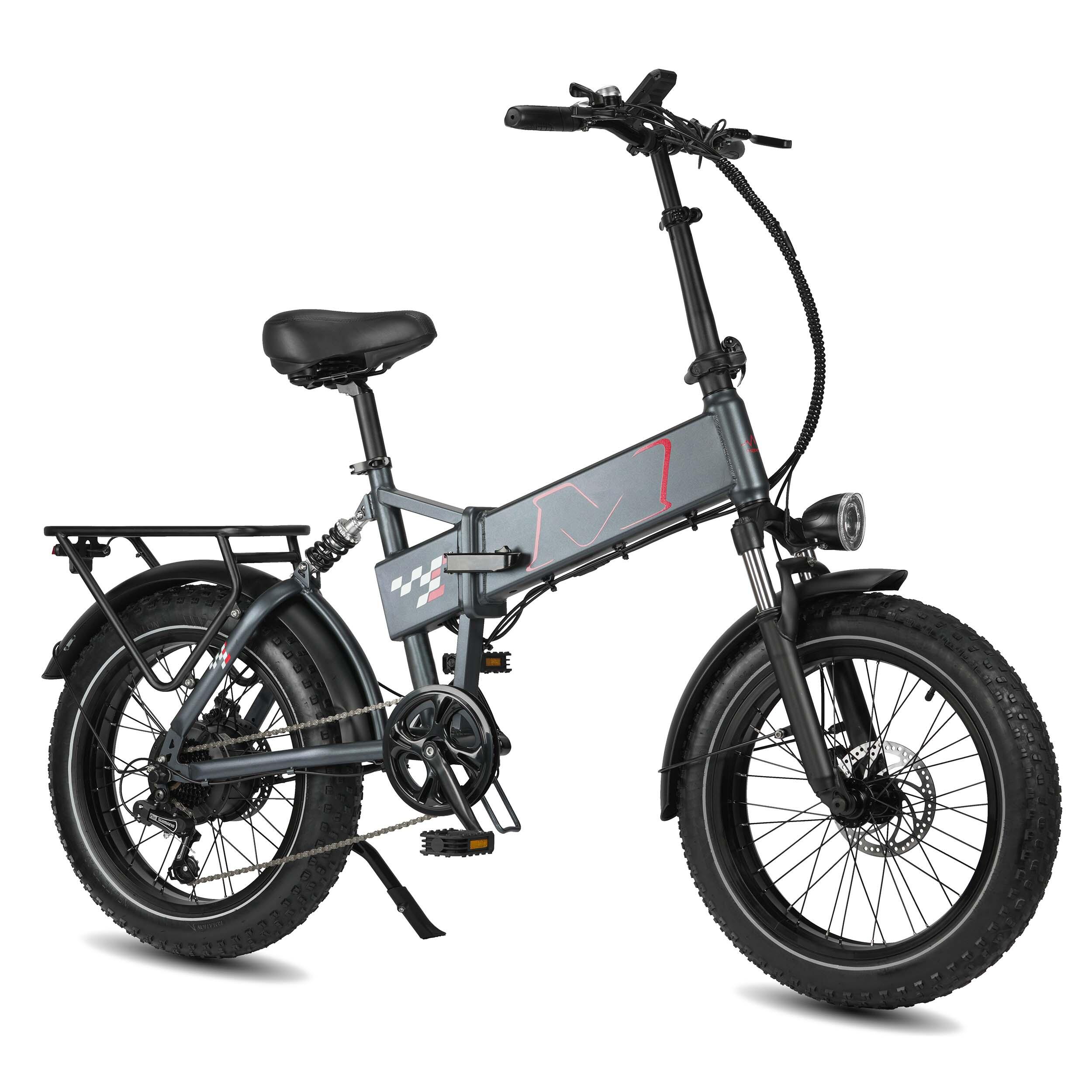 Polaris Vélo Électrique Pliant 20x4.0 Fat Bike 48V 13Ah Shimano 7 Vitesses – Image 4