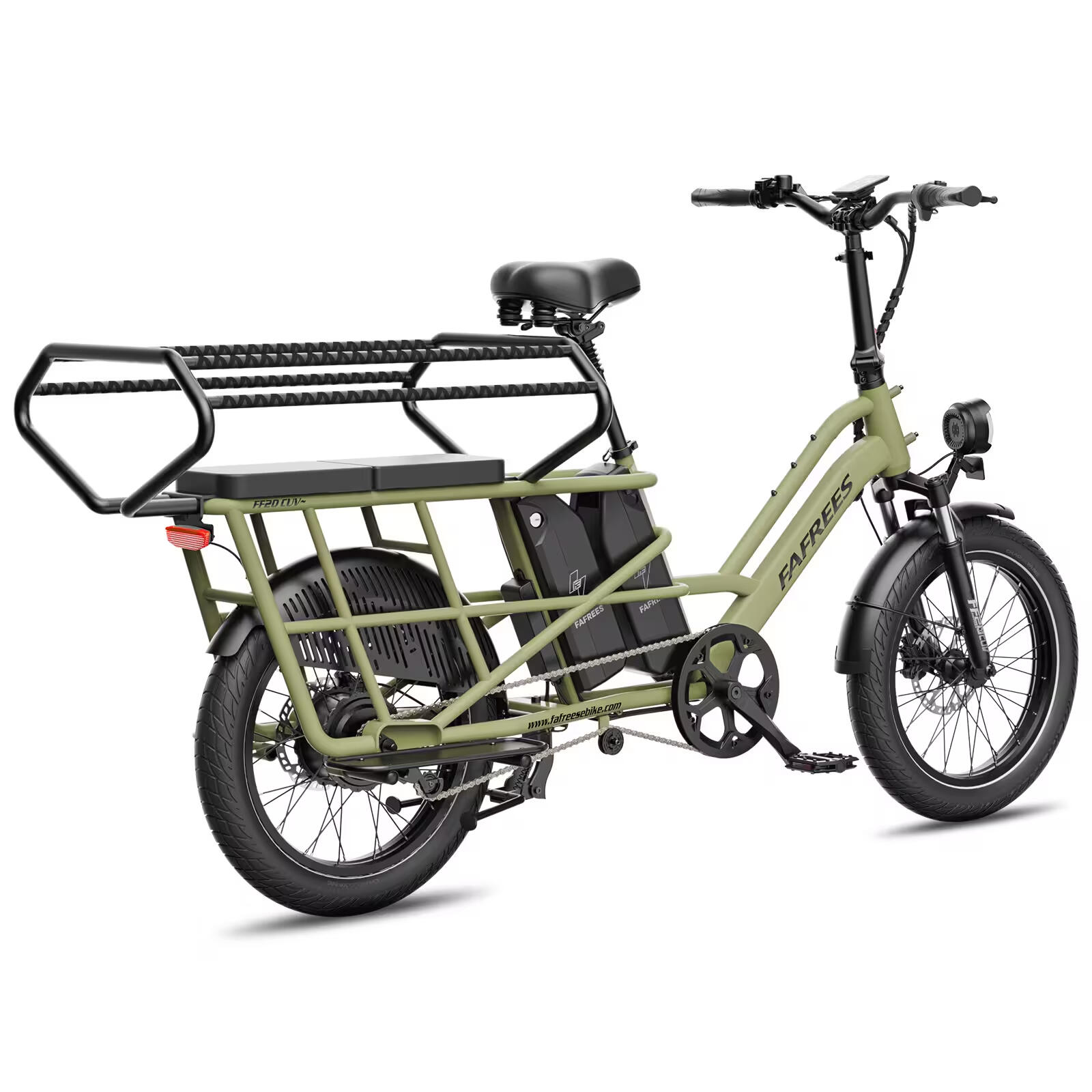 Vélo Cargo FF20 CUV Batteries 2x15Ah 170km Pneus Fat Siège Enfant 200kg